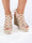 Sophia - Beige kil sandaler med spets och klack