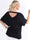 Ella Shirt - Blus med hål i ryggen
