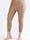 Kim - Elastiska plus size leggings i läderlook med bred kant