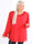 Nellike - Plus size tunika i chiffong med paljetter