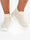 Rini - Beige sock sneakers med vit sula