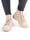 Liva - Sock sneakers med spetsdetaljer - Beige