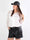 Kristina - Shorts i svart läderlook med silvernitar