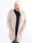 Levy - Svart plus size fluffig kofta med fickor - Beige