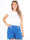 Nasrin - Elastiska shorts med knappar