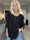 Nicola - Söt blus med volanger och knappar