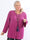 Ricarda - Plus size glimmerblus med veck