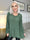 Ricarda - Blus i glimmertyg med veck