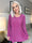 Ricarda - Blus i glimmertyg med veck