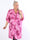 Silvana - Plus size skjorta i lätt mönstrat tyg