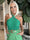 Trudy - Ribstickad bodystocking med korsade band - Green