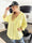 Verona - Oversized skjorta med stor ficka - Yellow