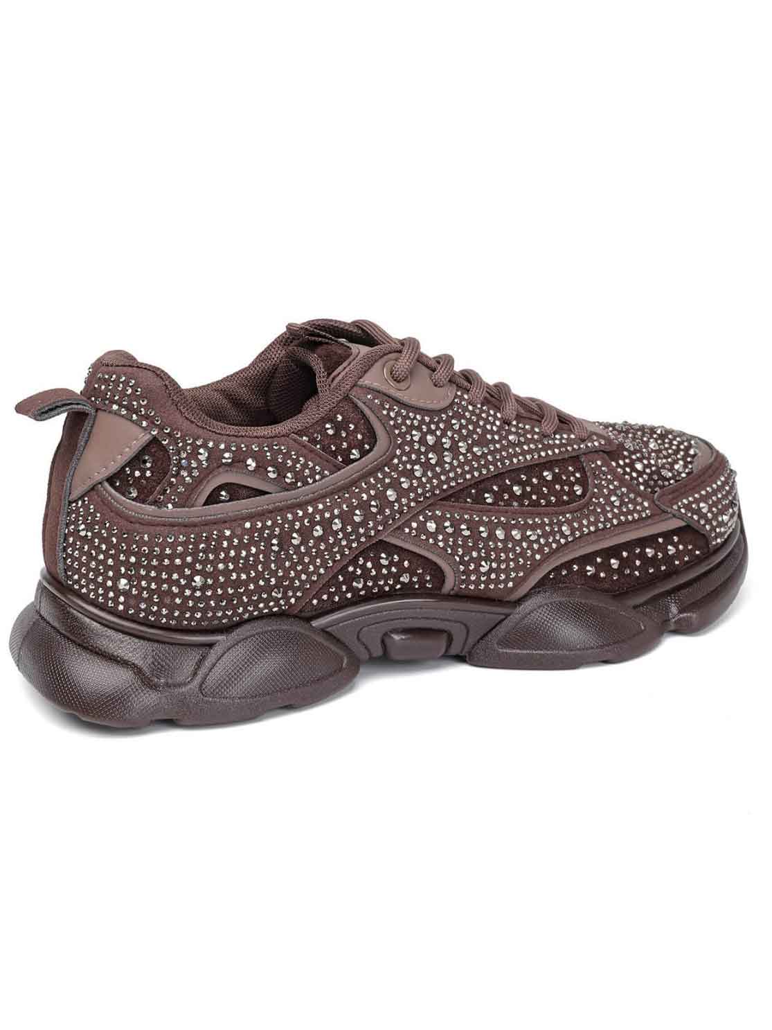 Matilda - Snygga sneakers dekorerade med glittrande strass