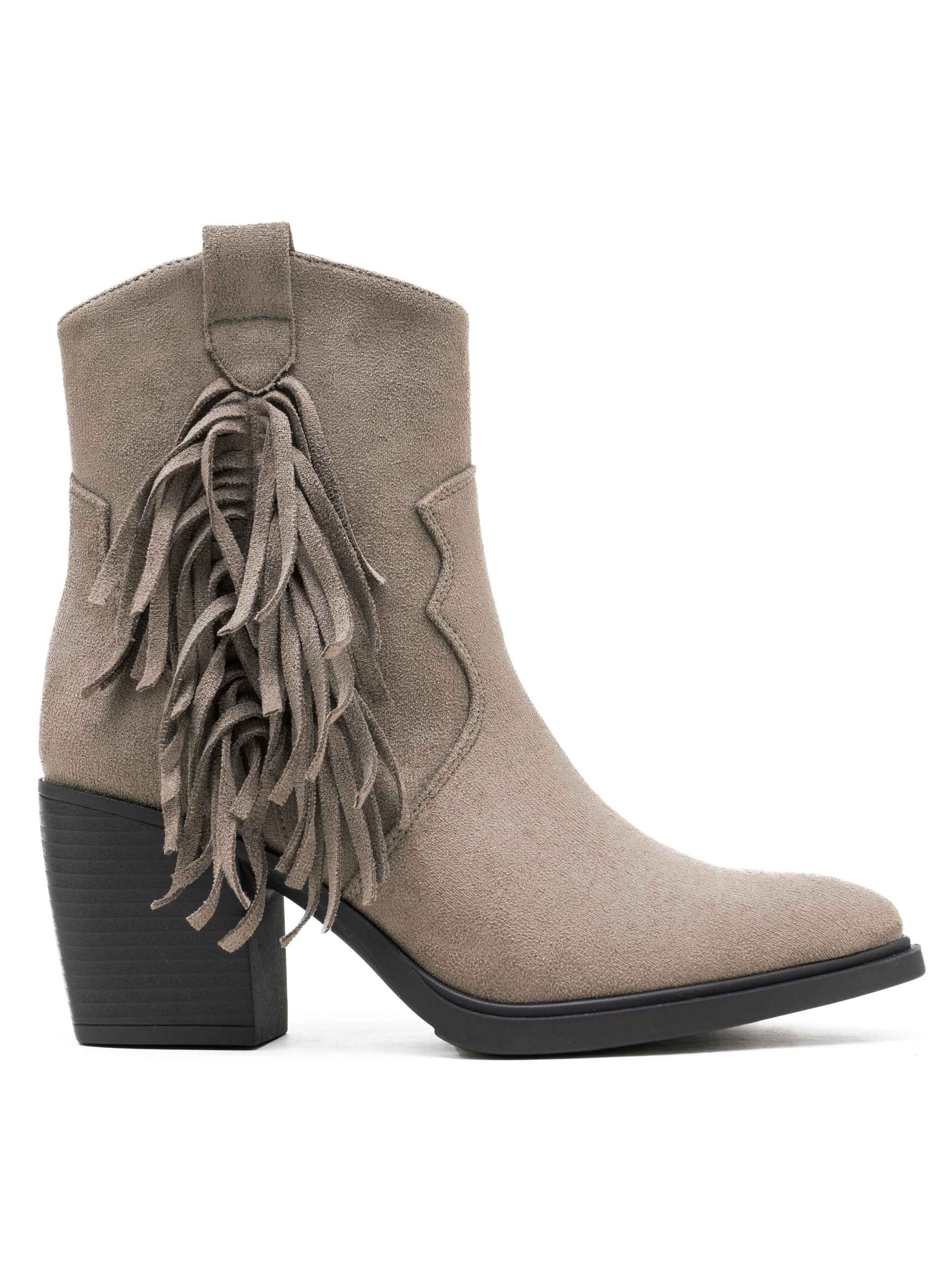 Hecuba - Korta cowboystövlar med fransar