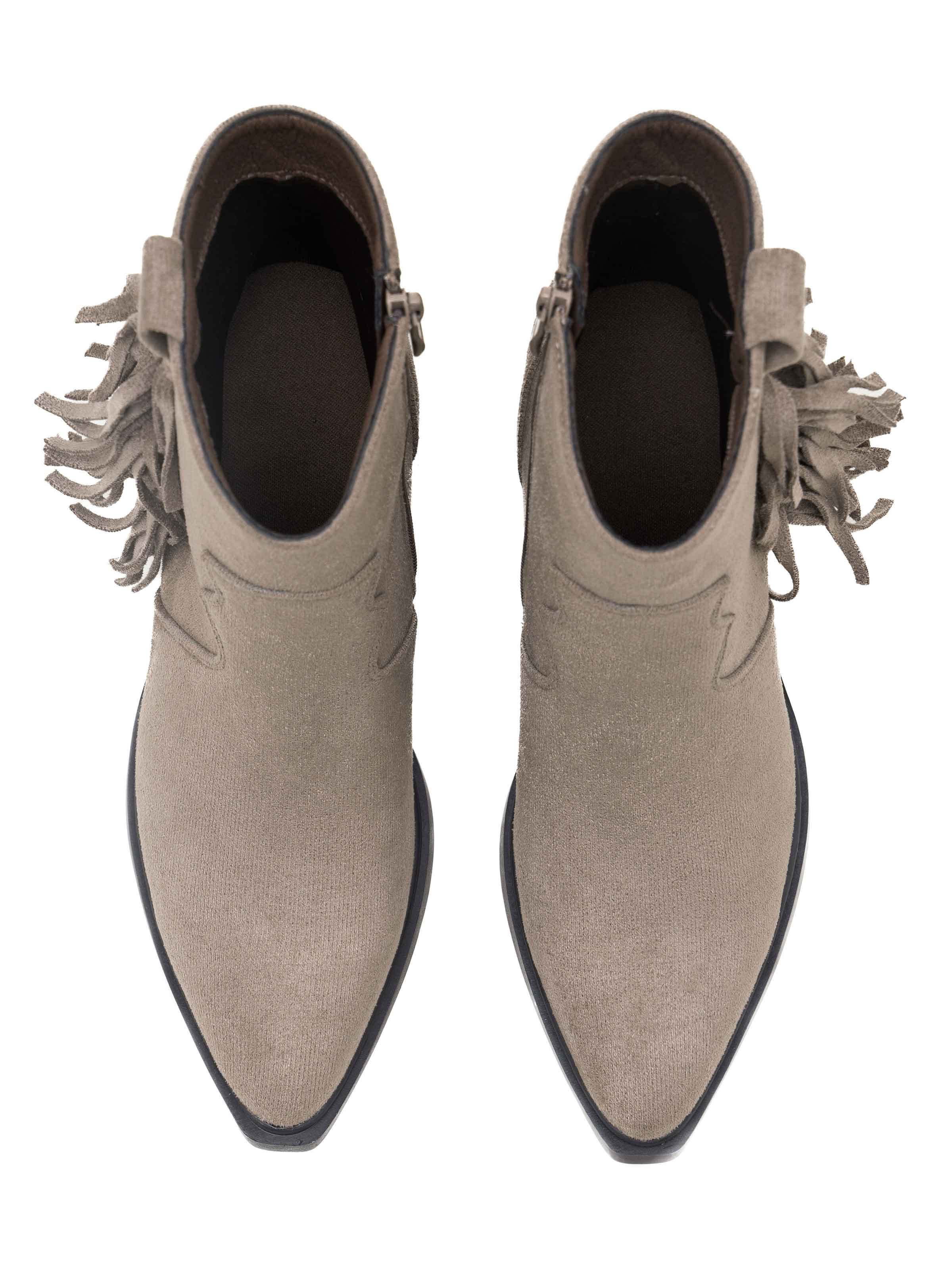 Hecuba - Korta cowboystövlar med fransar