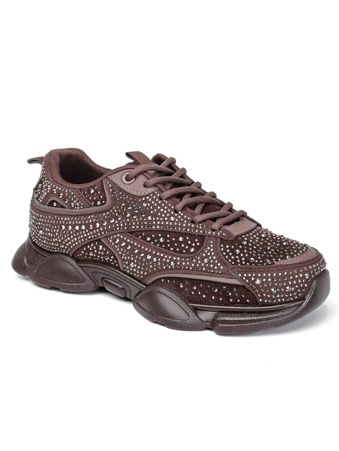 Matilda - Snygga sneakers dekorerade med glittrande strass