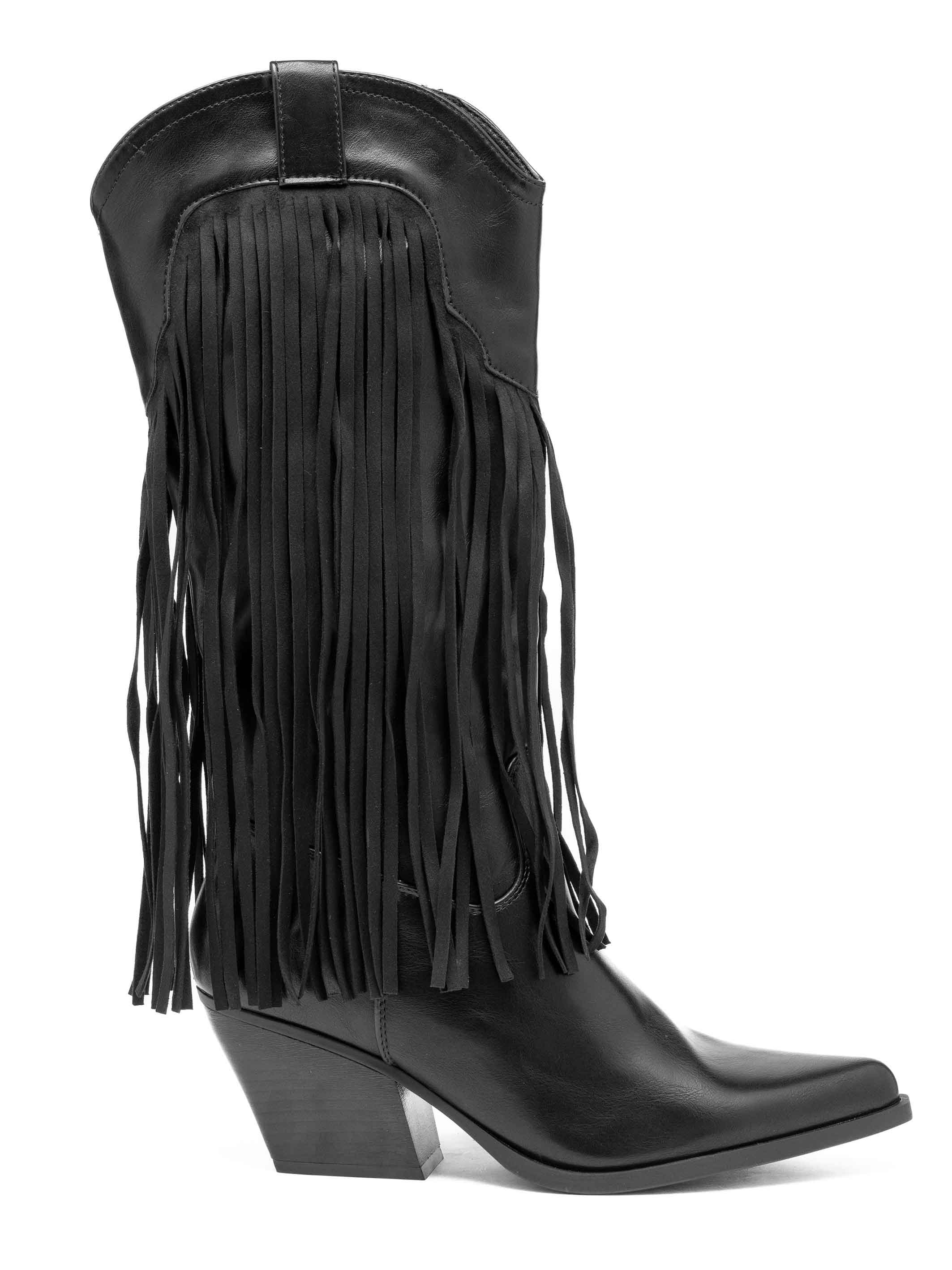 Marjorie - Cowboystövlar med fransar