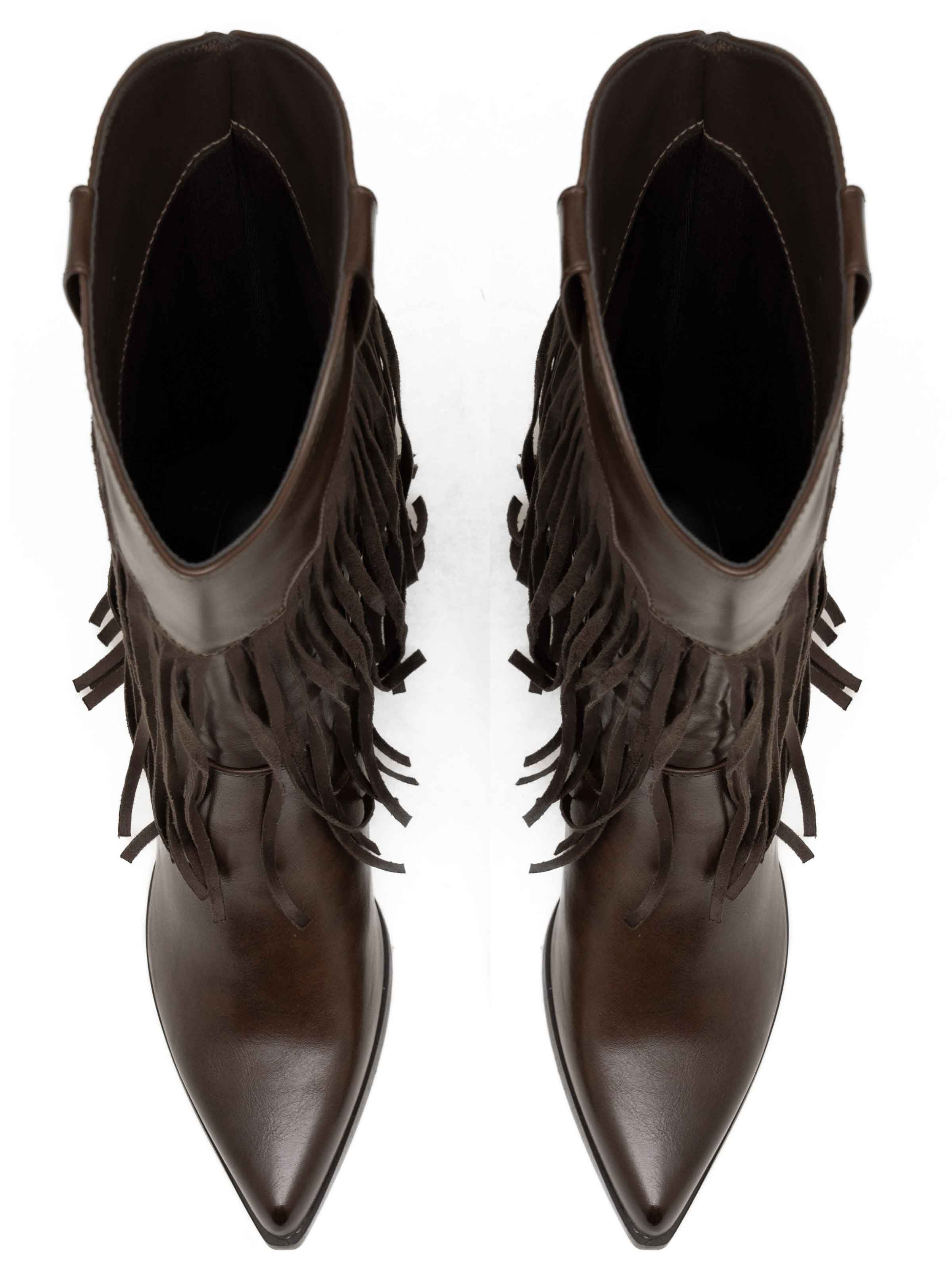 Marjorie - Cowboystövlar med fransar