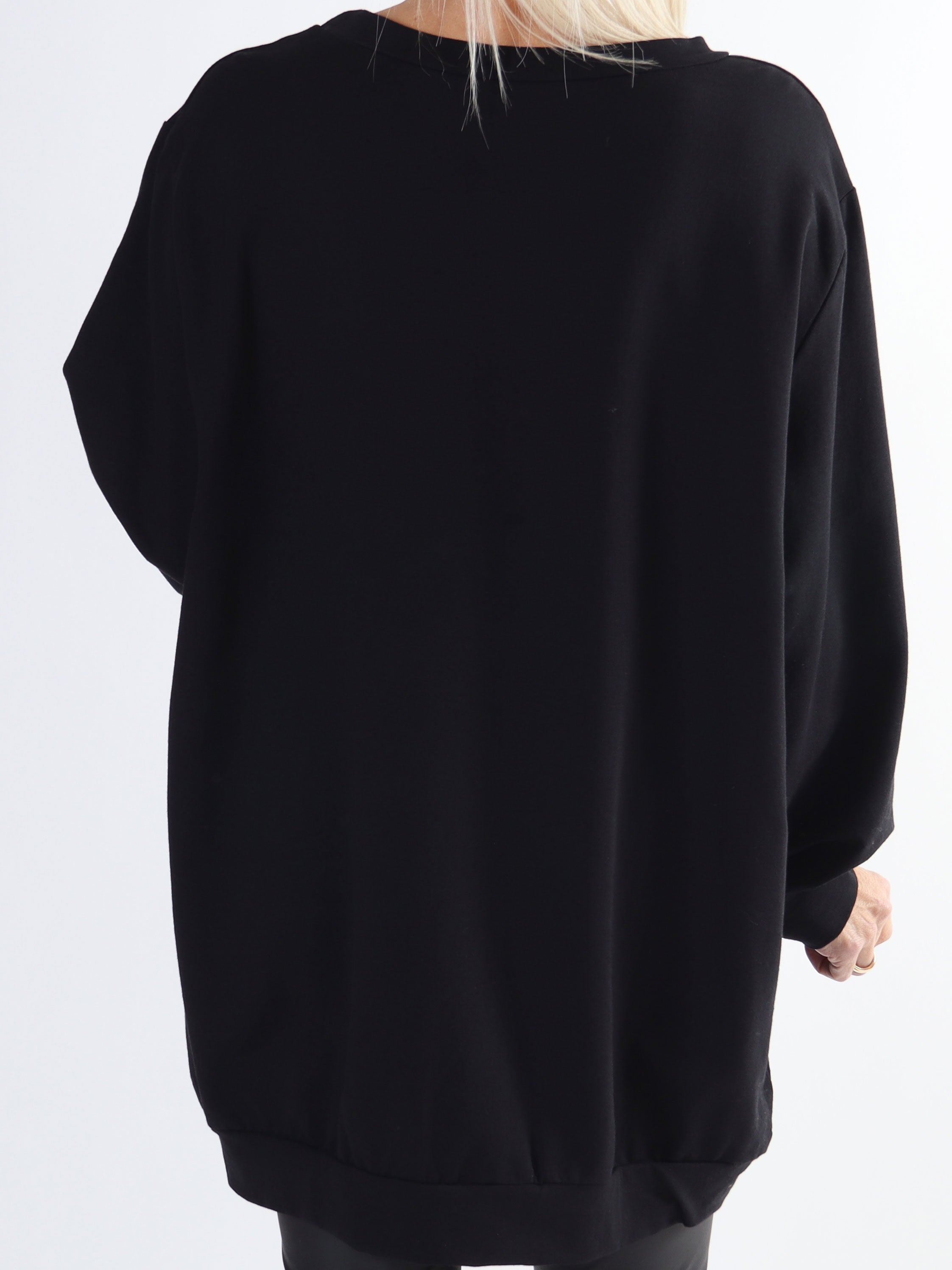 Abena - Sweatshirt i plus size med vogue på bröstet