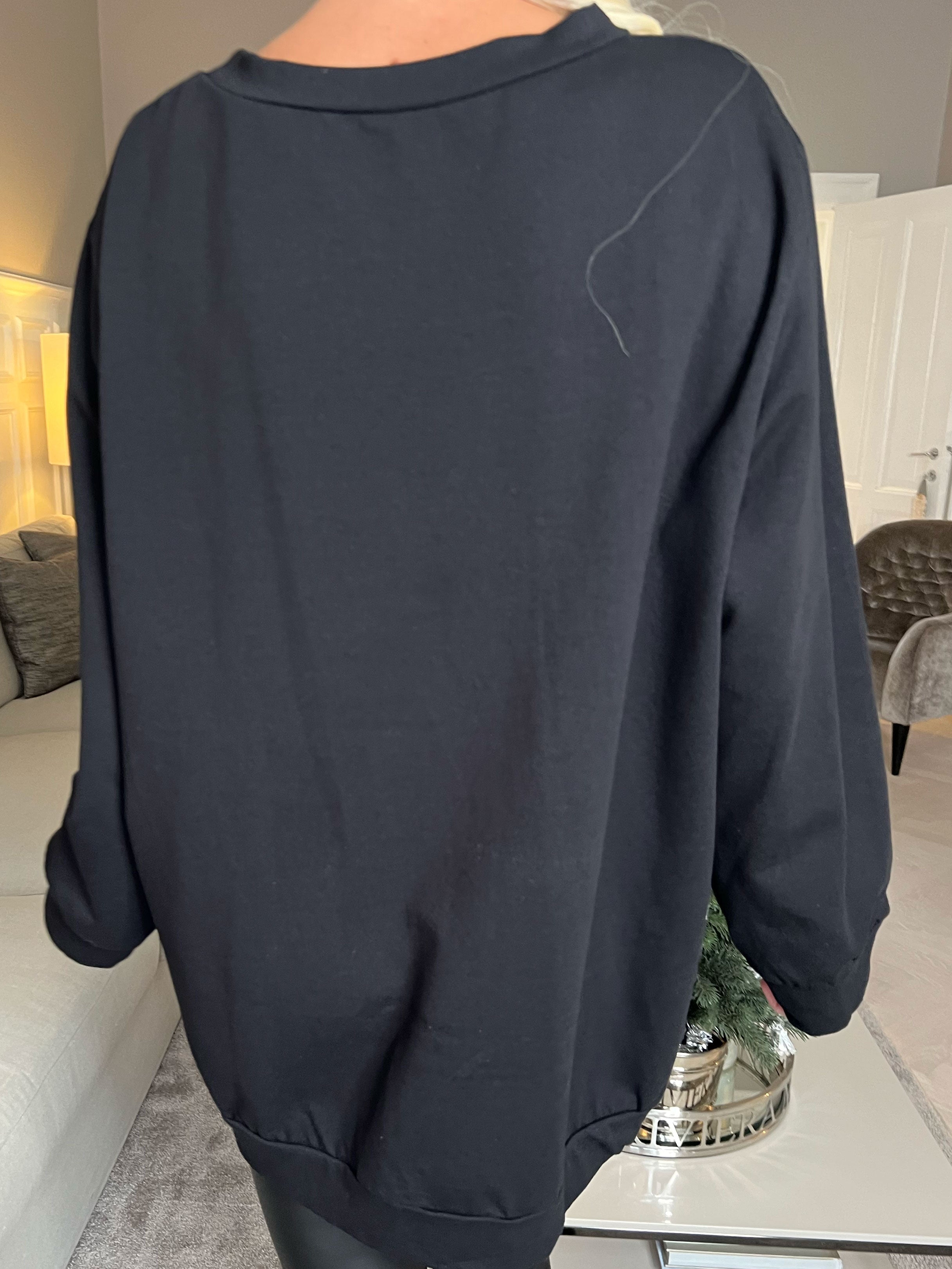 Abena - Sweatshirt med vogue stående på bröstet