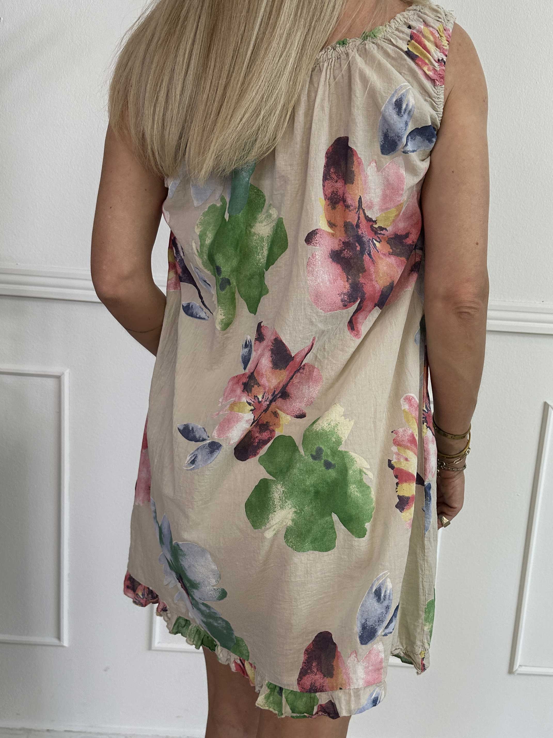 Achlys - Lätt och luftig tunikaklänning med blommigt mönster