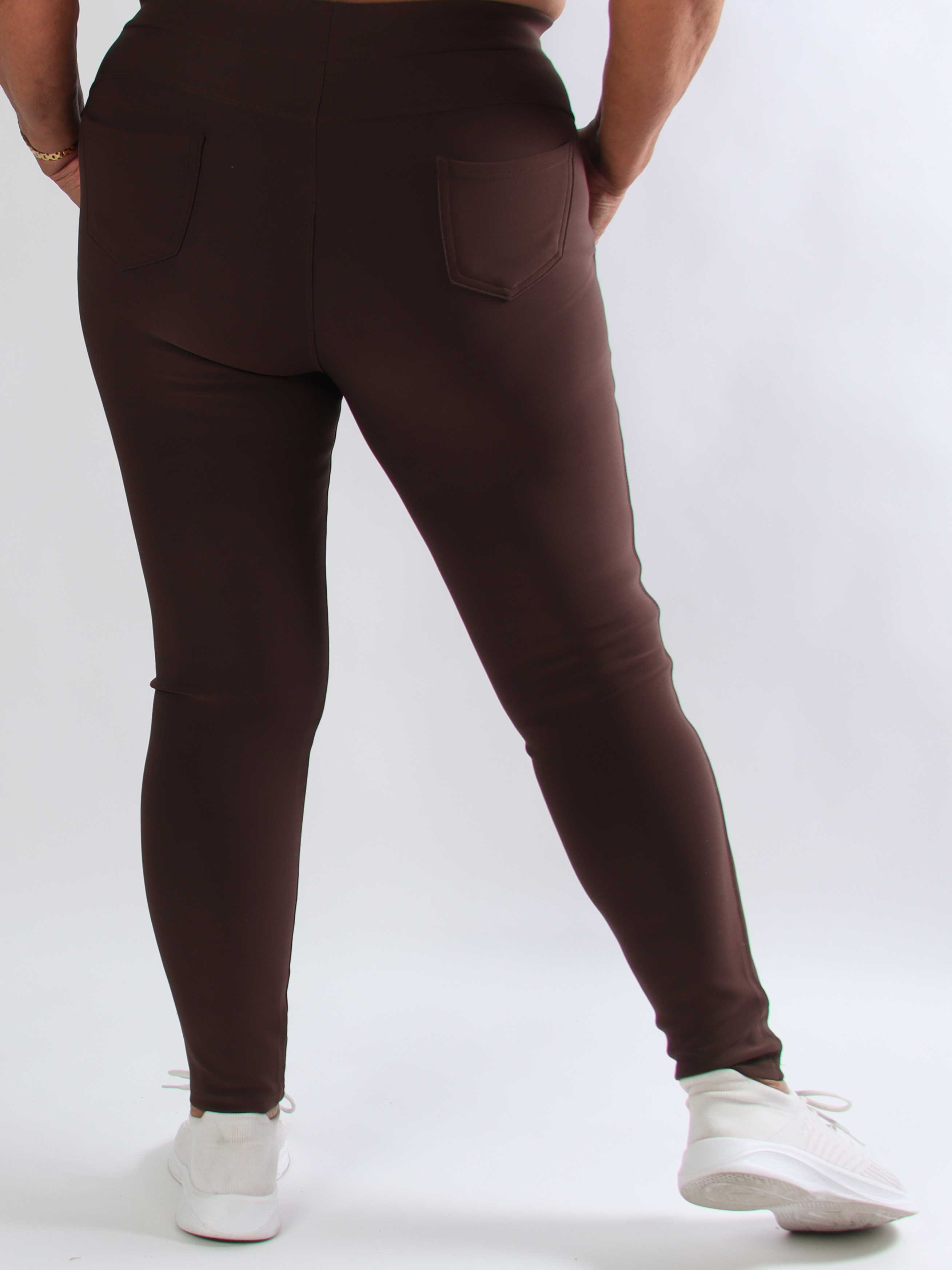 Agacia - Bløde og elastiske leggings med elegante similisten-spænder i siden