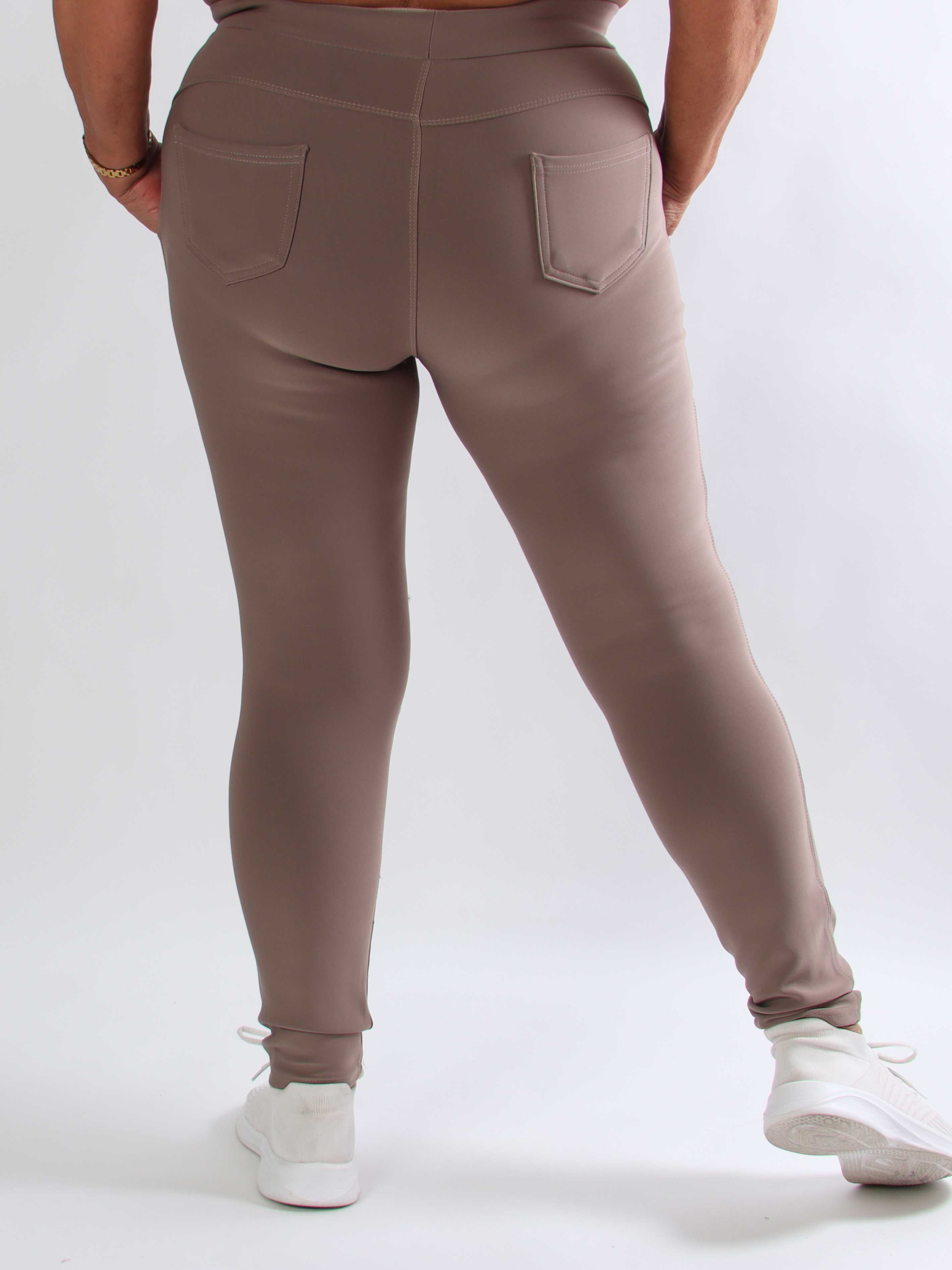 Agacia - Bløde og elastiske leggings med elegante similisten-spænder i siden