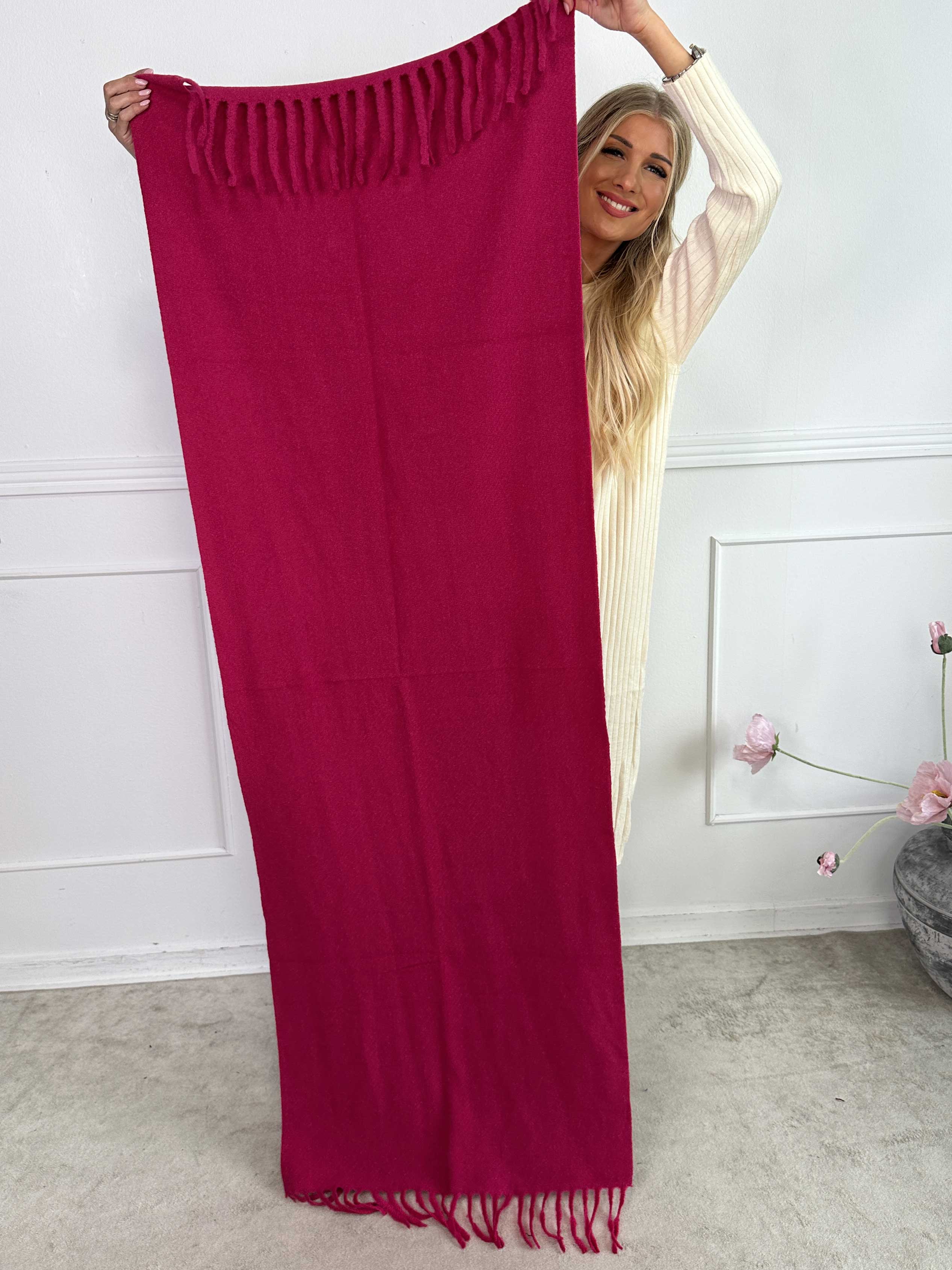 Ailany - Enfärgad halsduk i viskos och ull