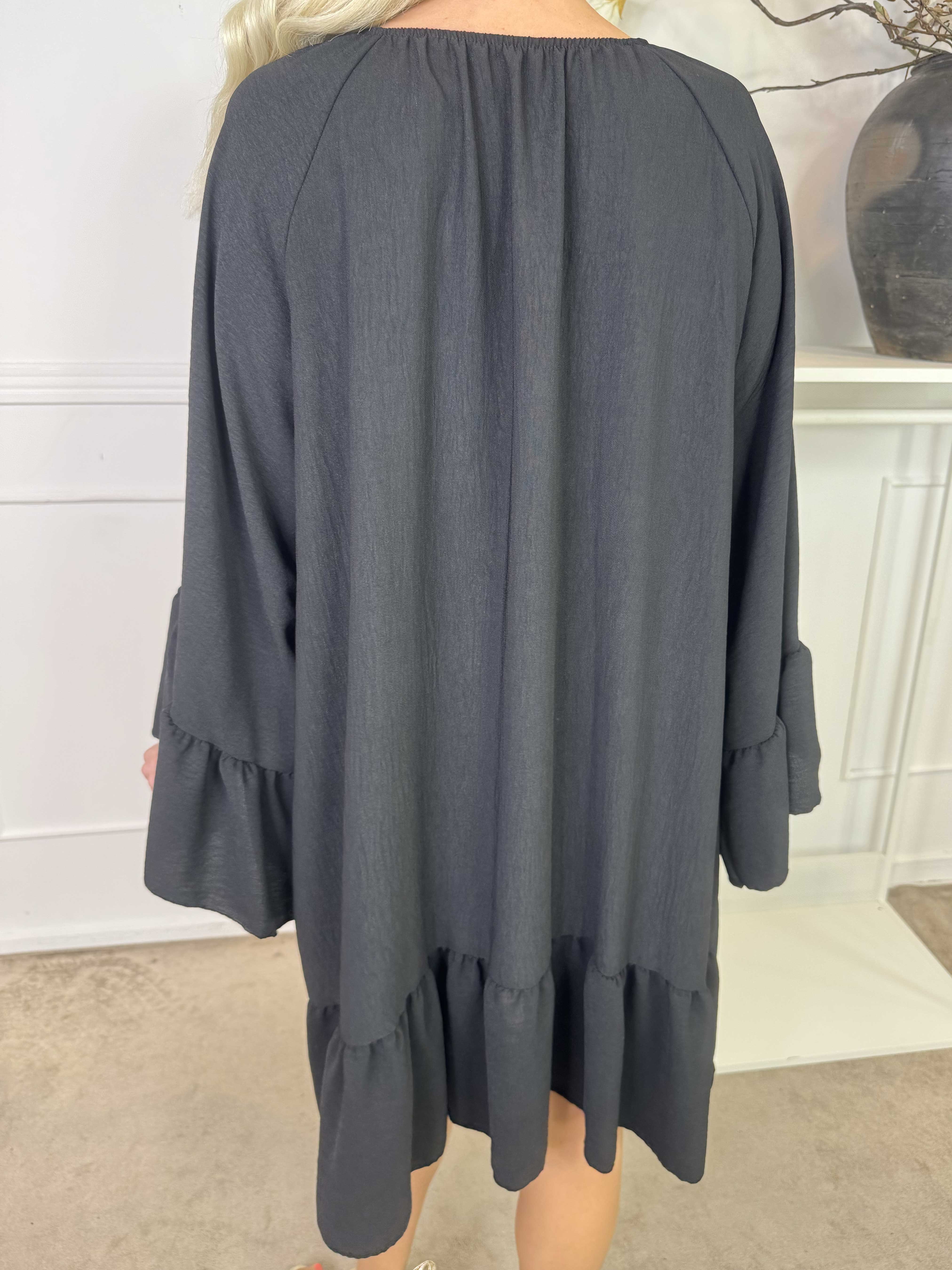 Alicia - Tunikaklänning med elastisk halsringning