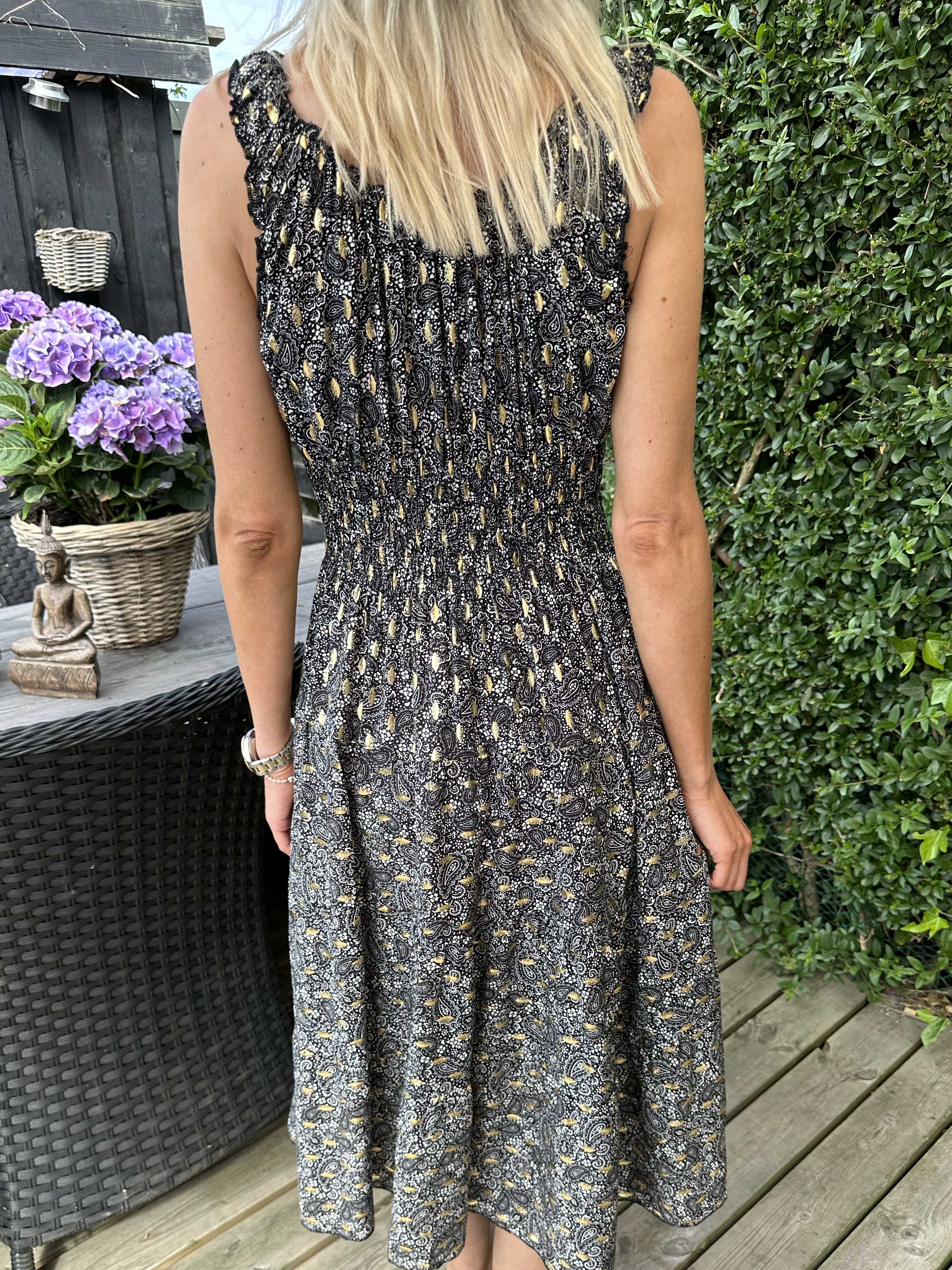 Alicia Paisley - Långklänning i viskos med paisleymönster