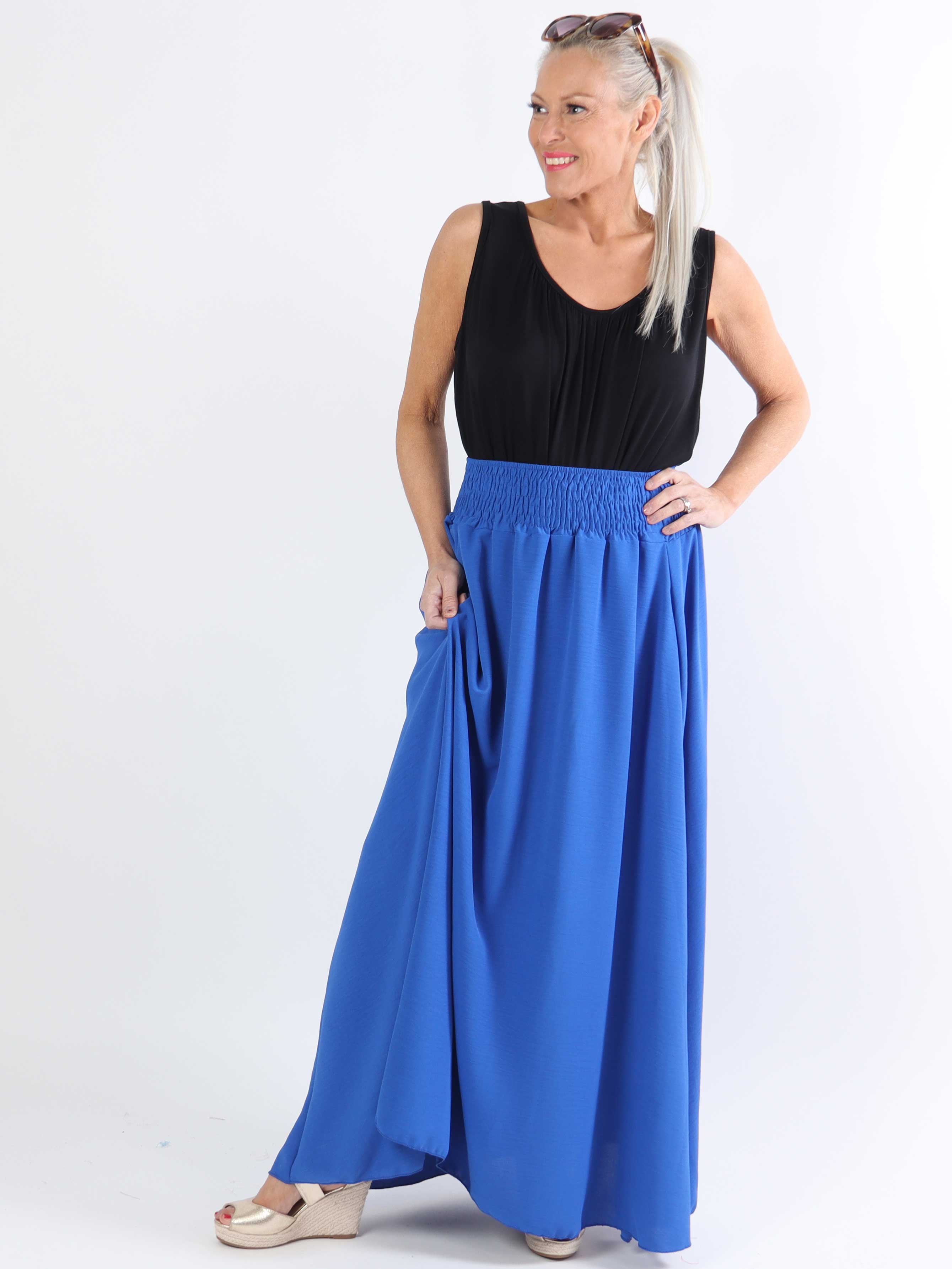 Amalia - Söt lång kjol i plusstorlek