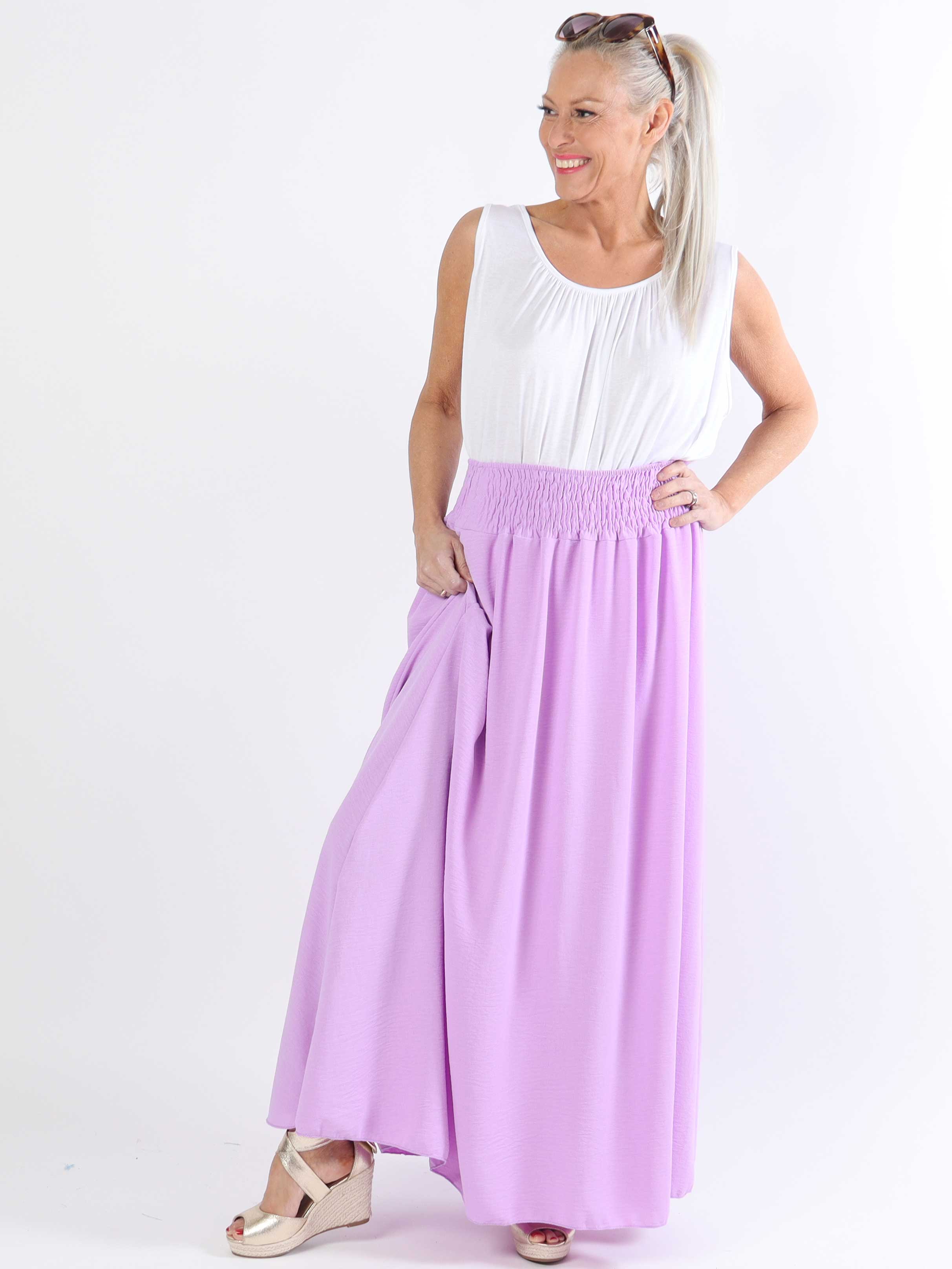 Amalia - Söt lång kjol i plusstorlek