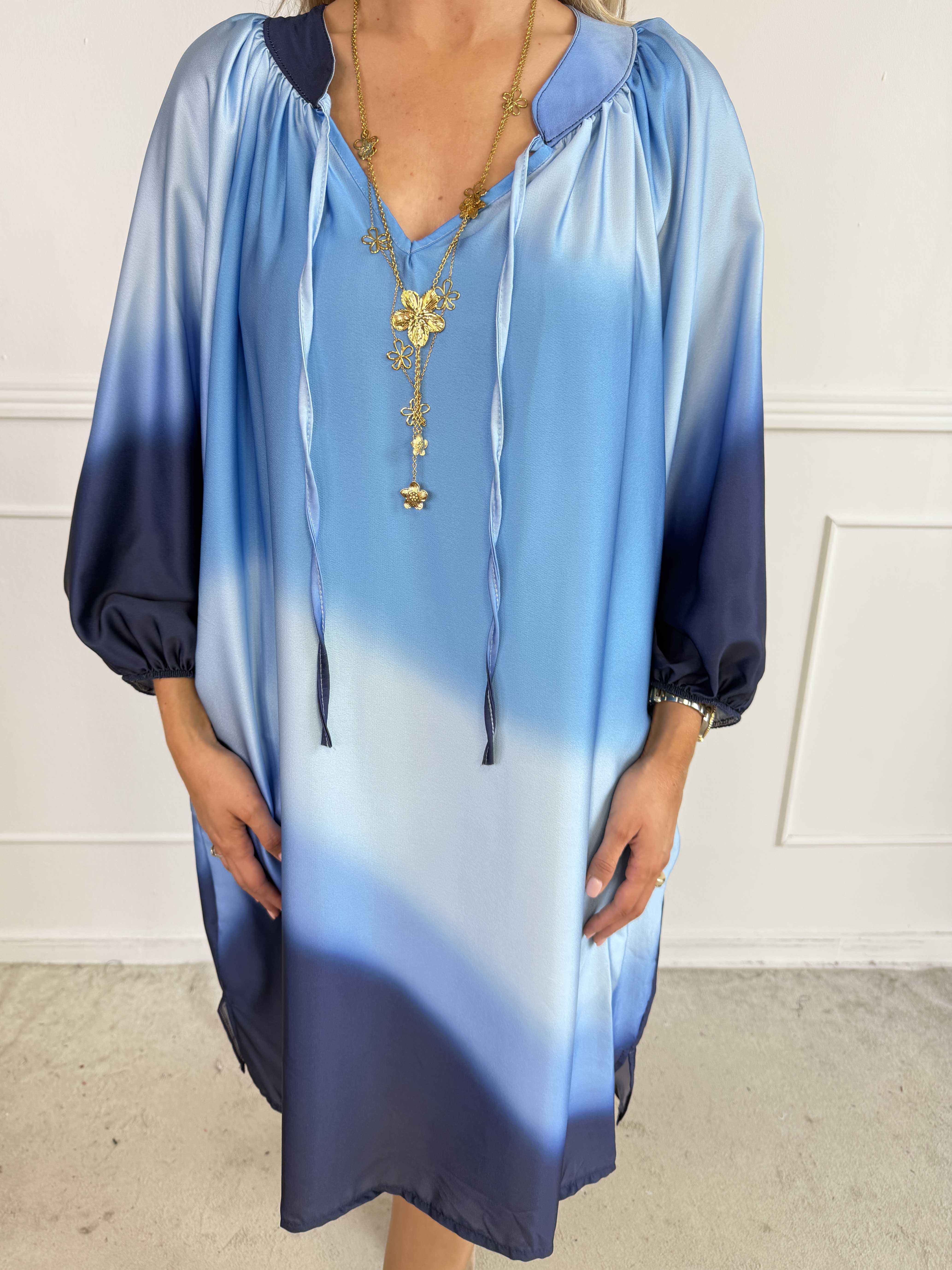 Amidala Batik - Elegant tunikaklänning i batikmönster med fickor