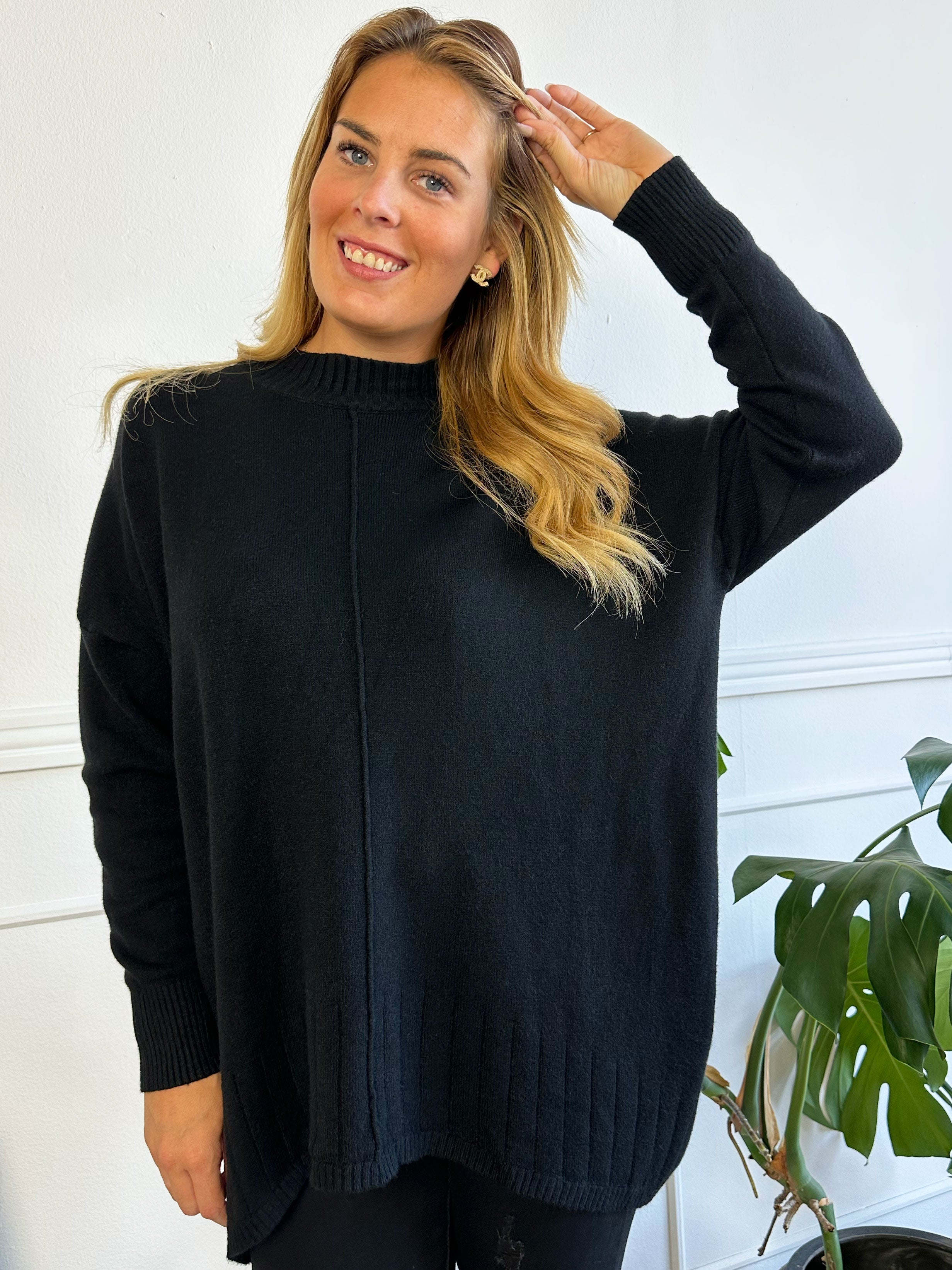 Amora - Lång mjuk tröja