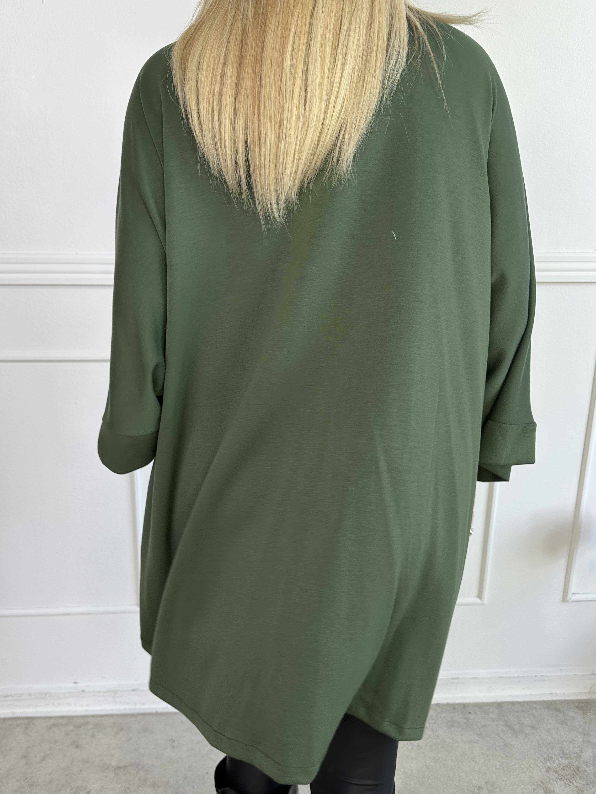 Annah Cardigan - Mjuk oversized kofta med fickor