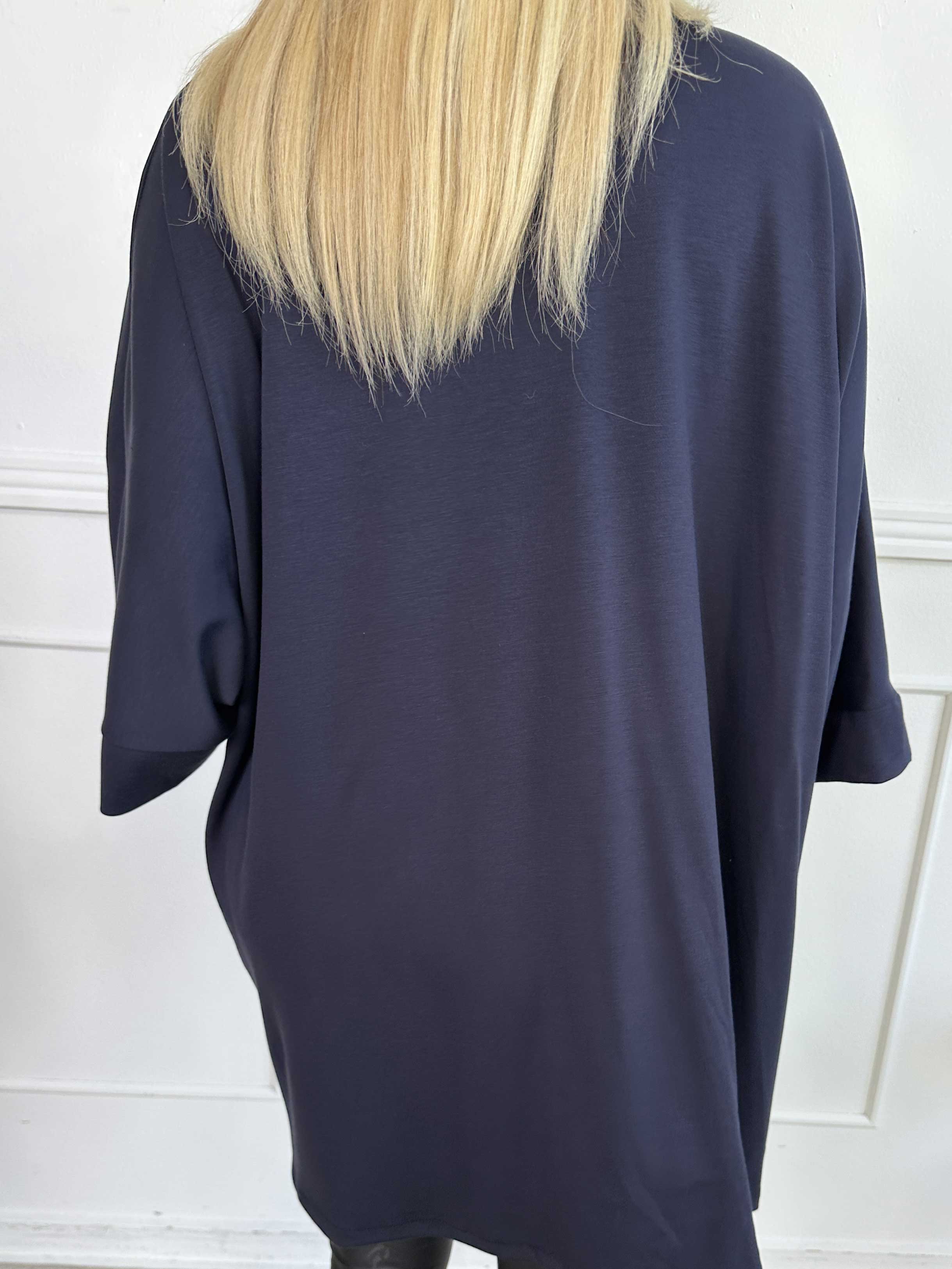 Annah Cardigan - Mjuk oversized kofta med fickor