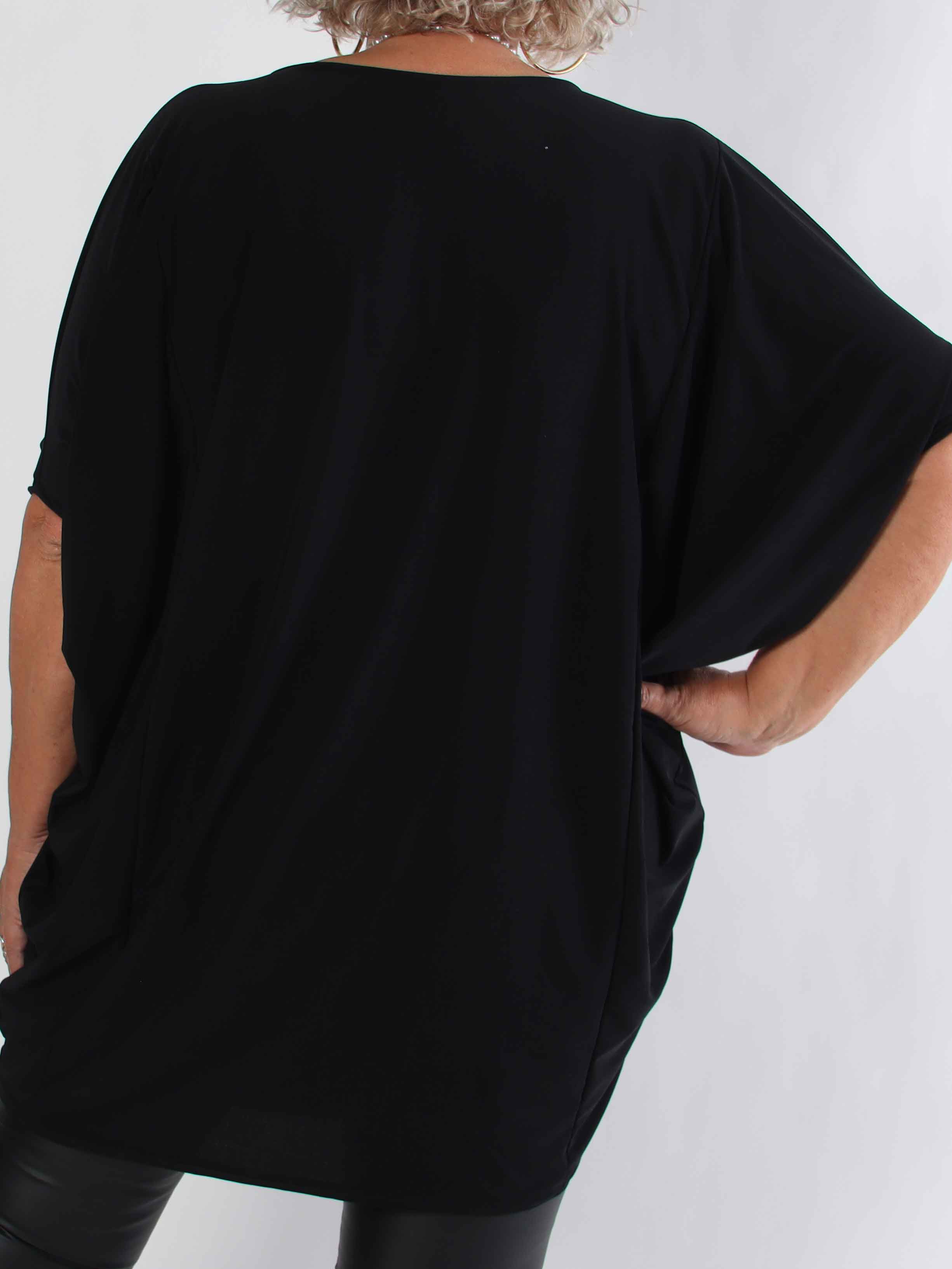 Arabella - Plus size tunika med fladdermusärmar