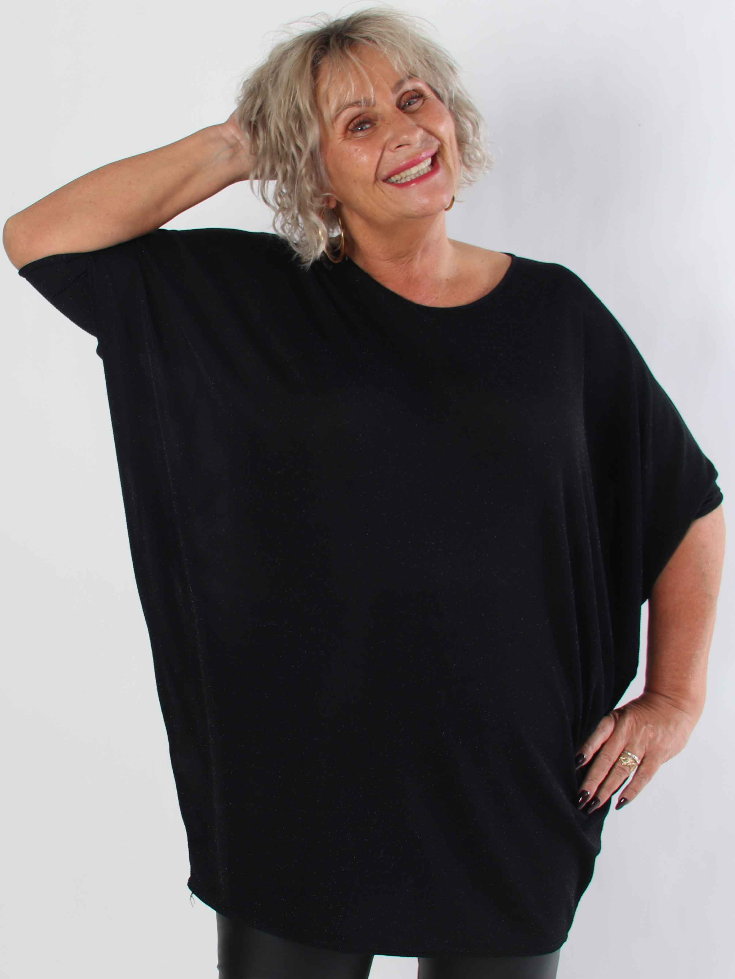 Arabella - Plus size tunika med fladdermusärmar