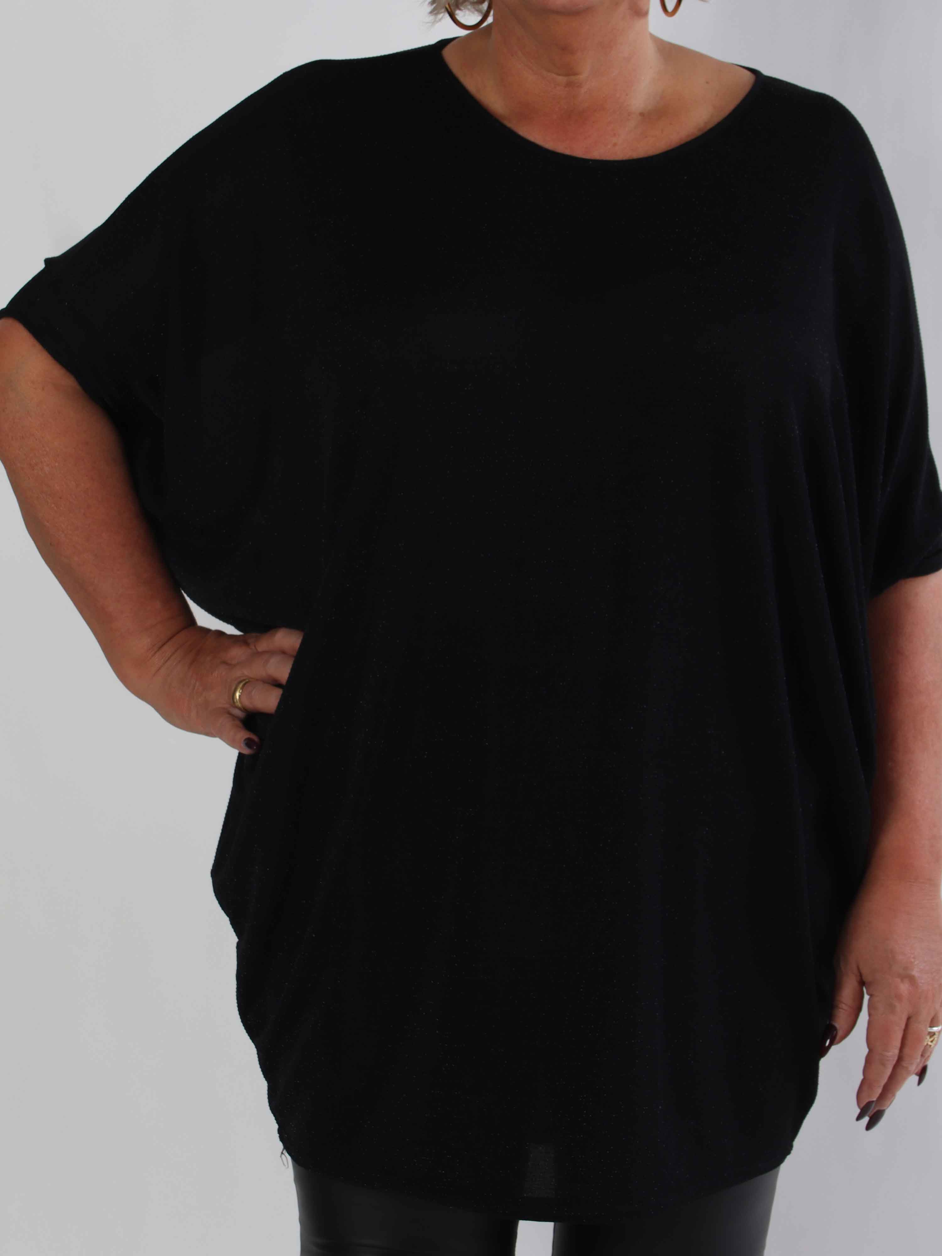 Arabella - Plus size tunika med fladdermusärmar