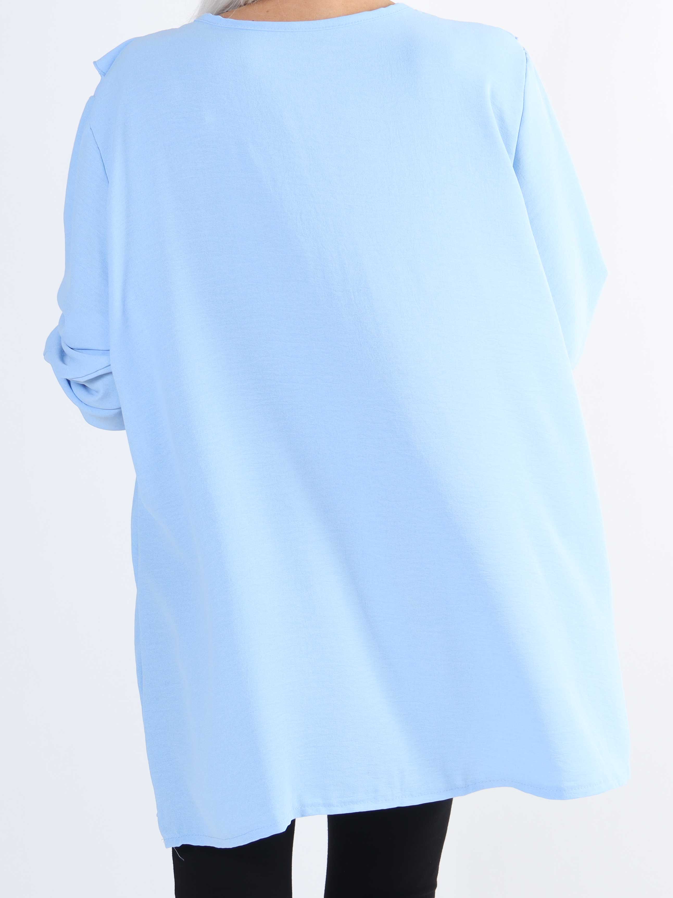 Ava - Söt tunika med volanger i stora storlekar