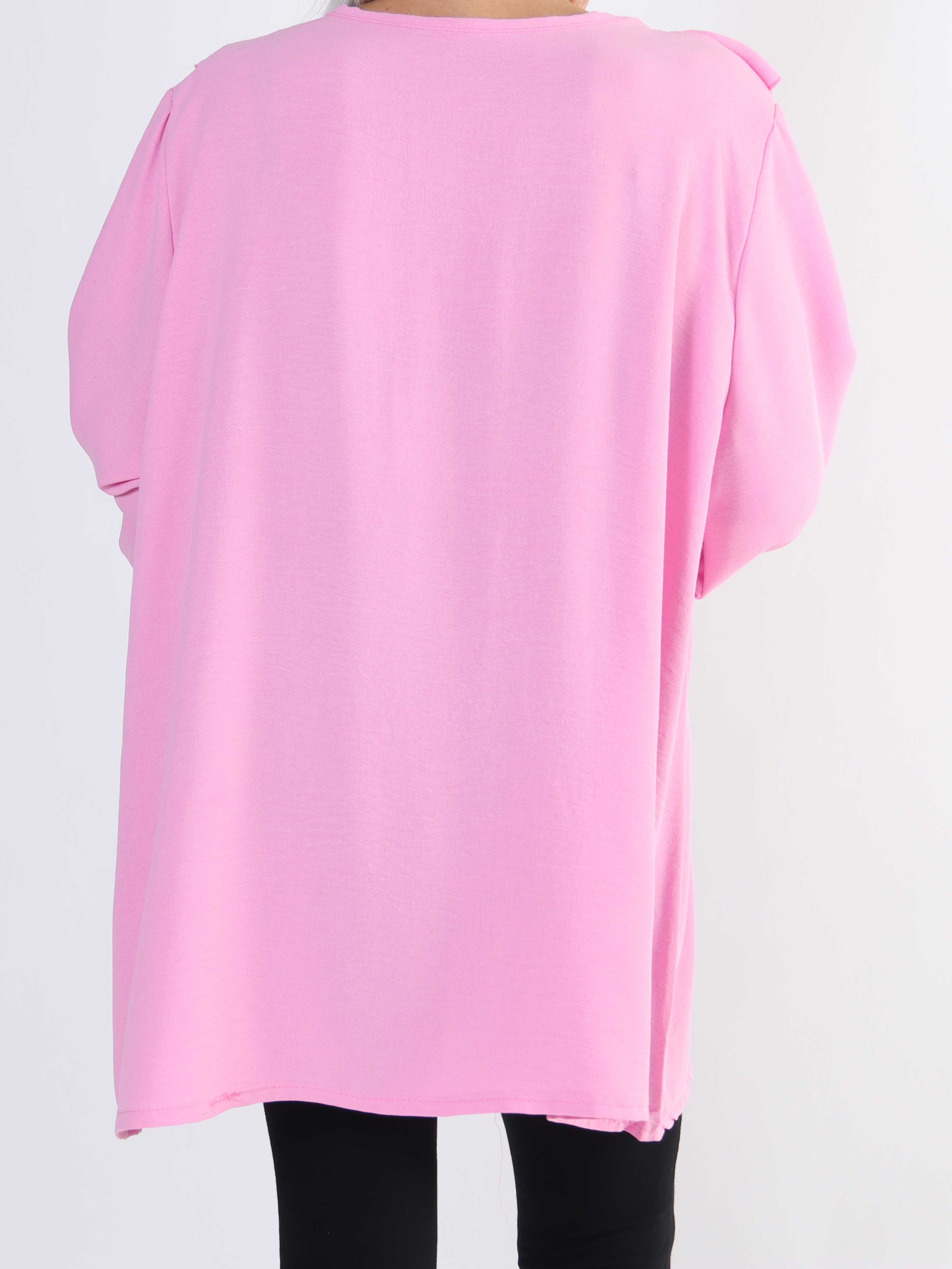 Ava - Söt tunika med volanger i stora storlekar