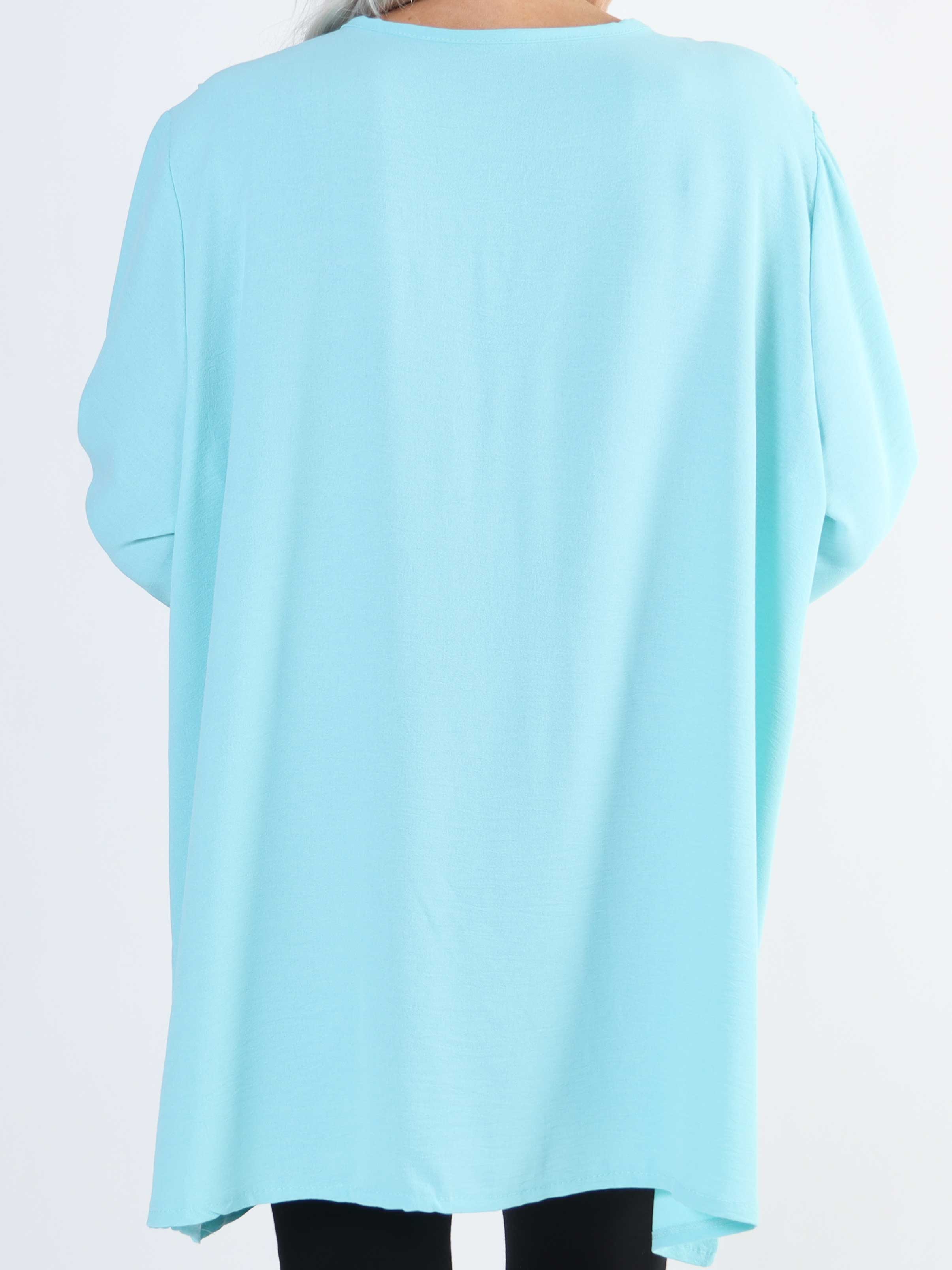 Ava - Söt tunika med volanger i stora storlekar