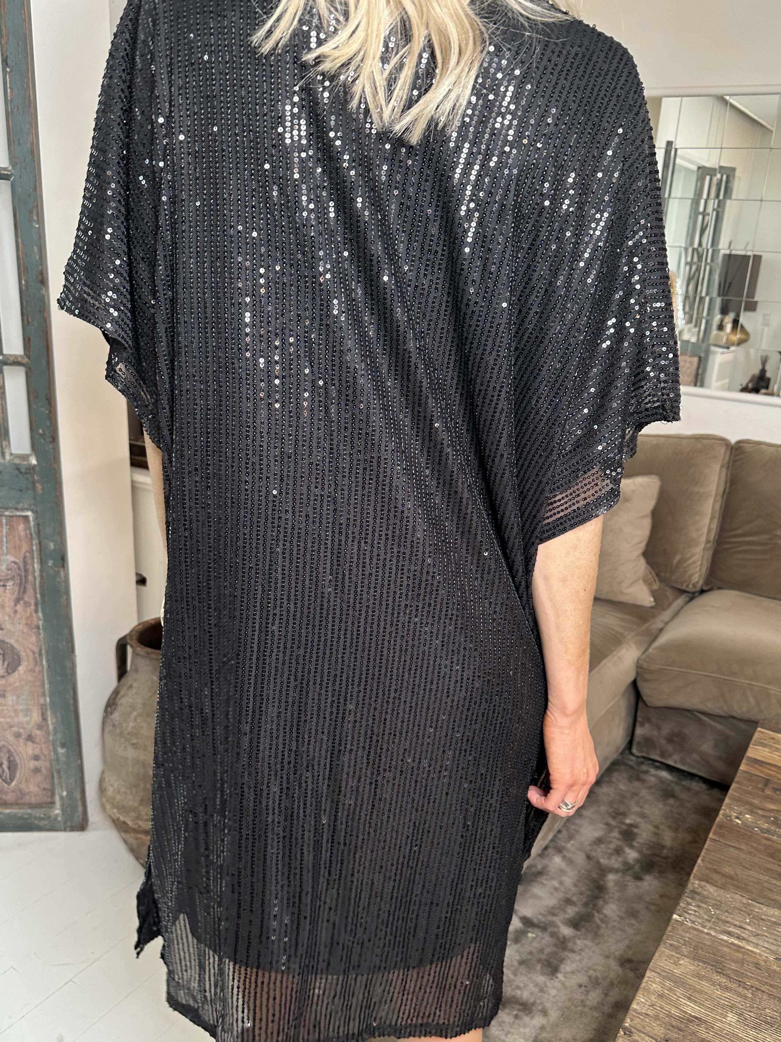 Azmina - Tunikaklänning med lös passform och paljetter