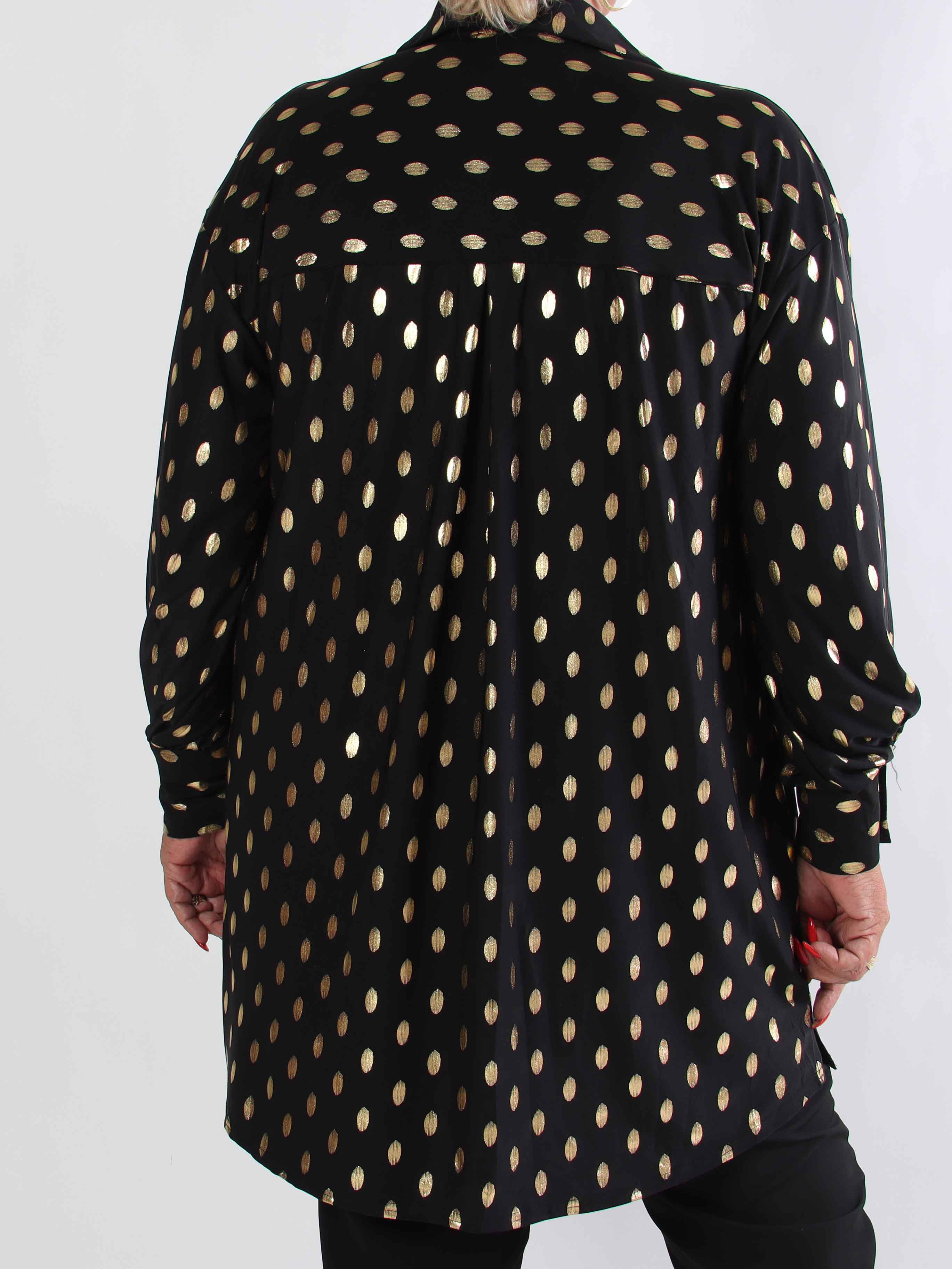 Belinda - Skjortekjole detaljeret med guld dutter