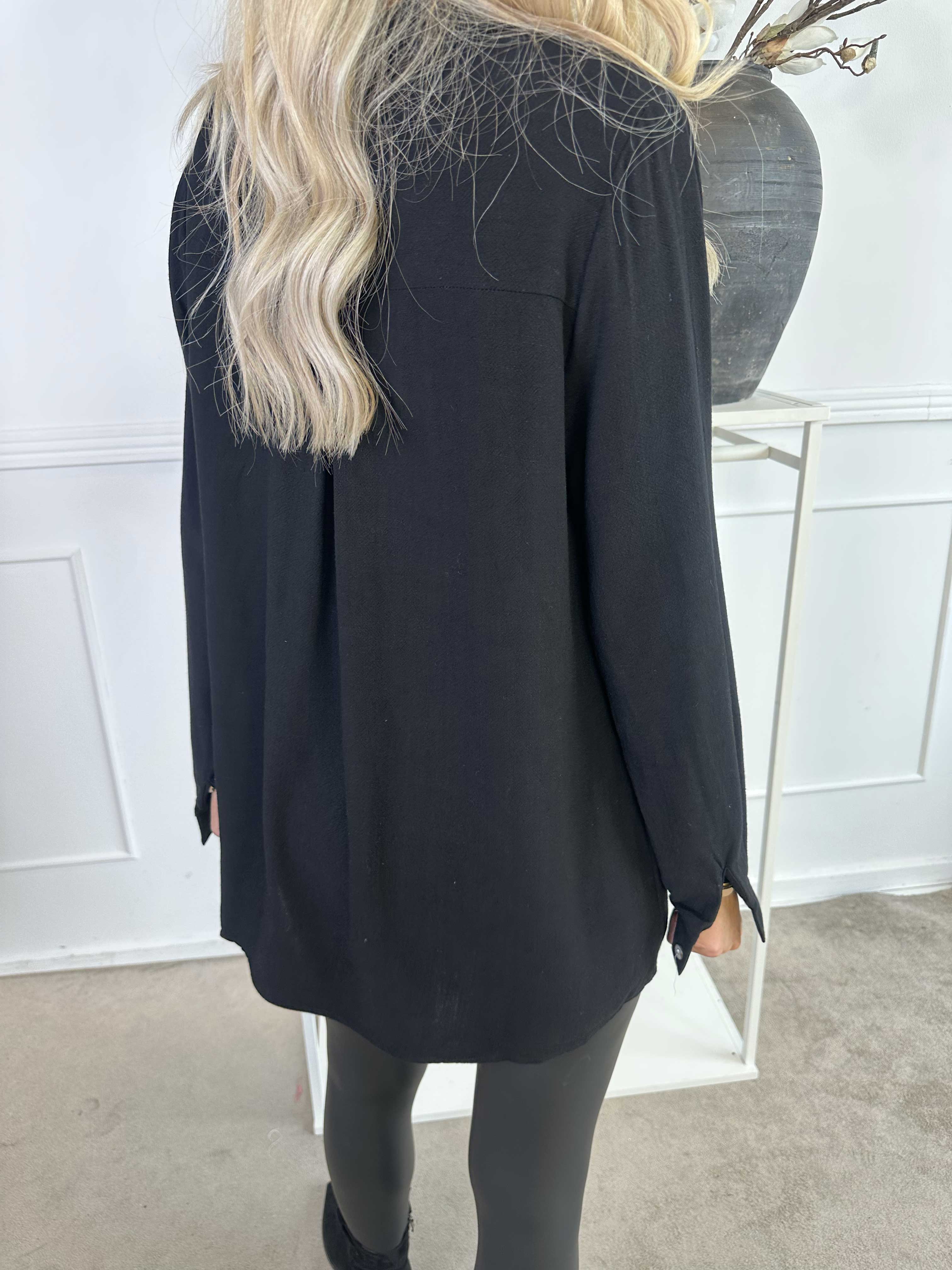 Benna - Enfärgad tunika i mjuk viskos