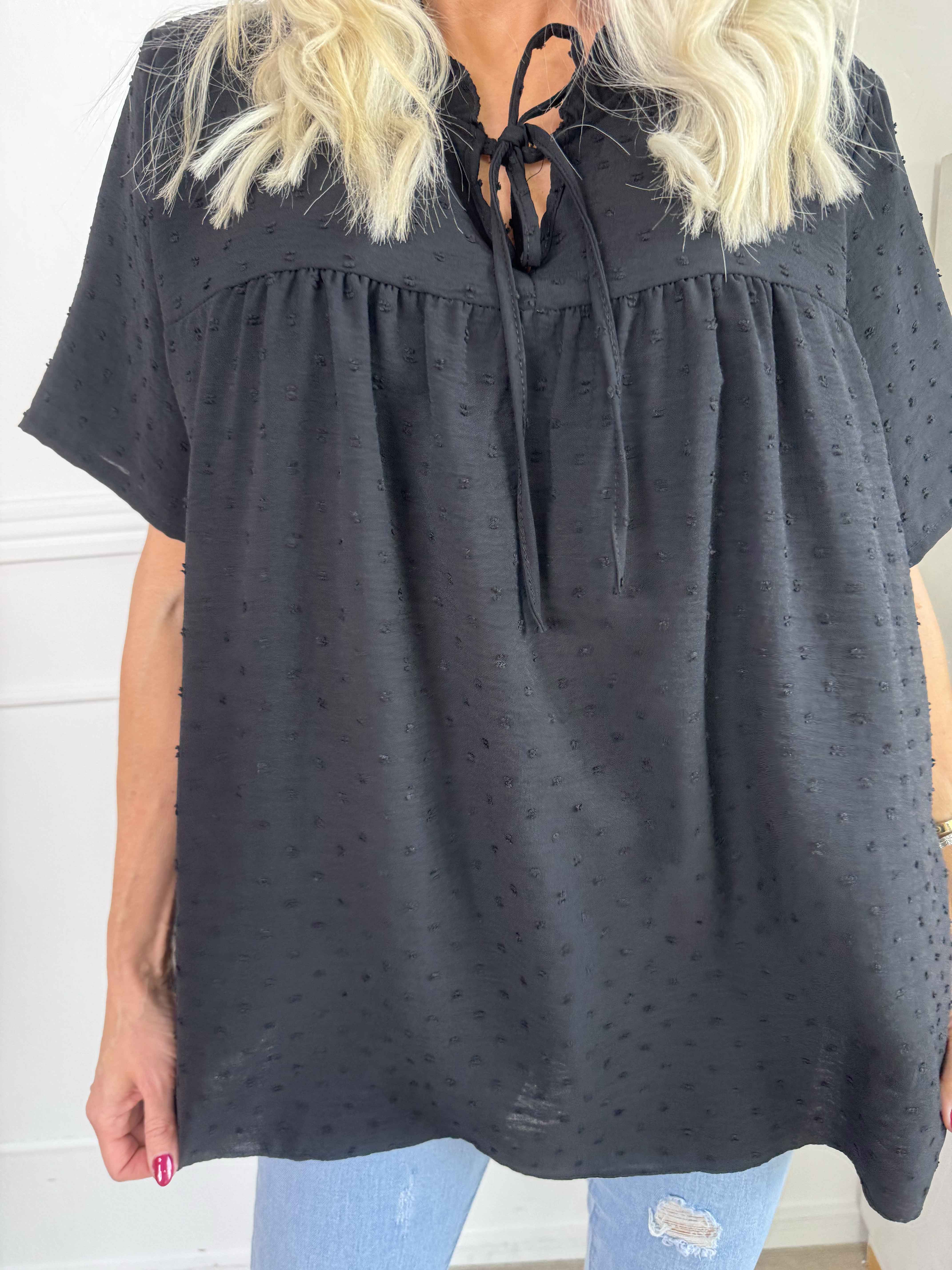 Bloom - Söt tunika med volangkant och rosett