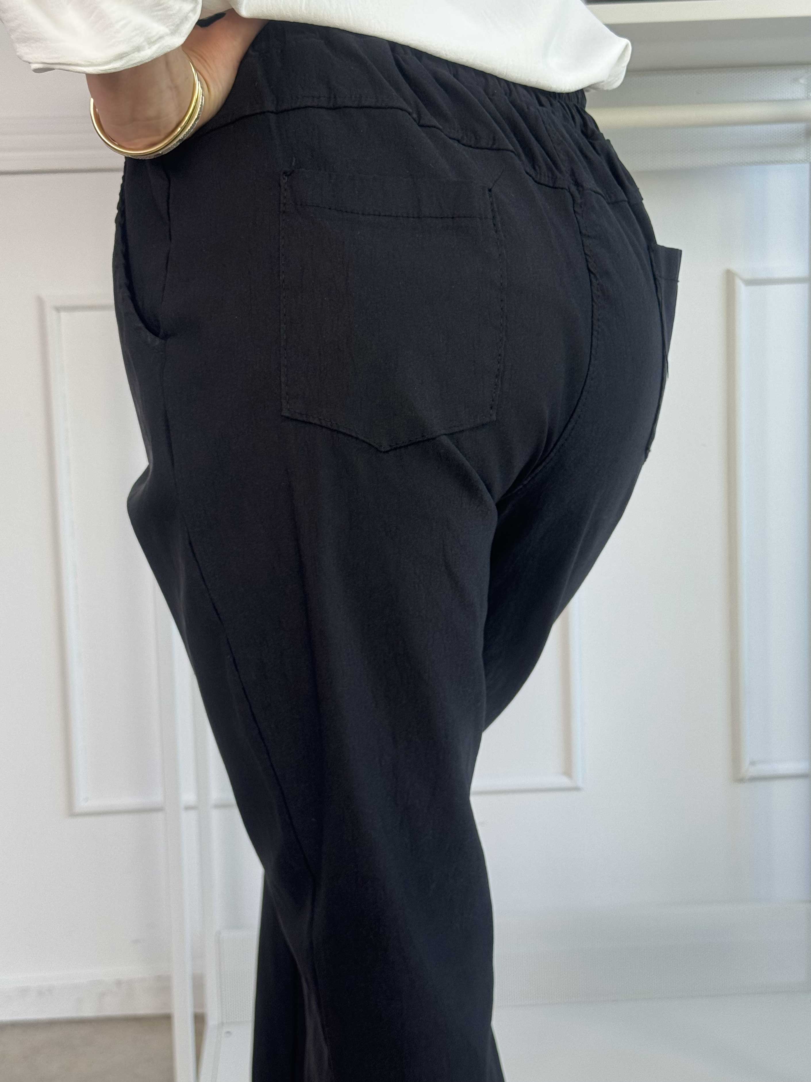 Carla - Byxor med hög stretch och resår i midjan