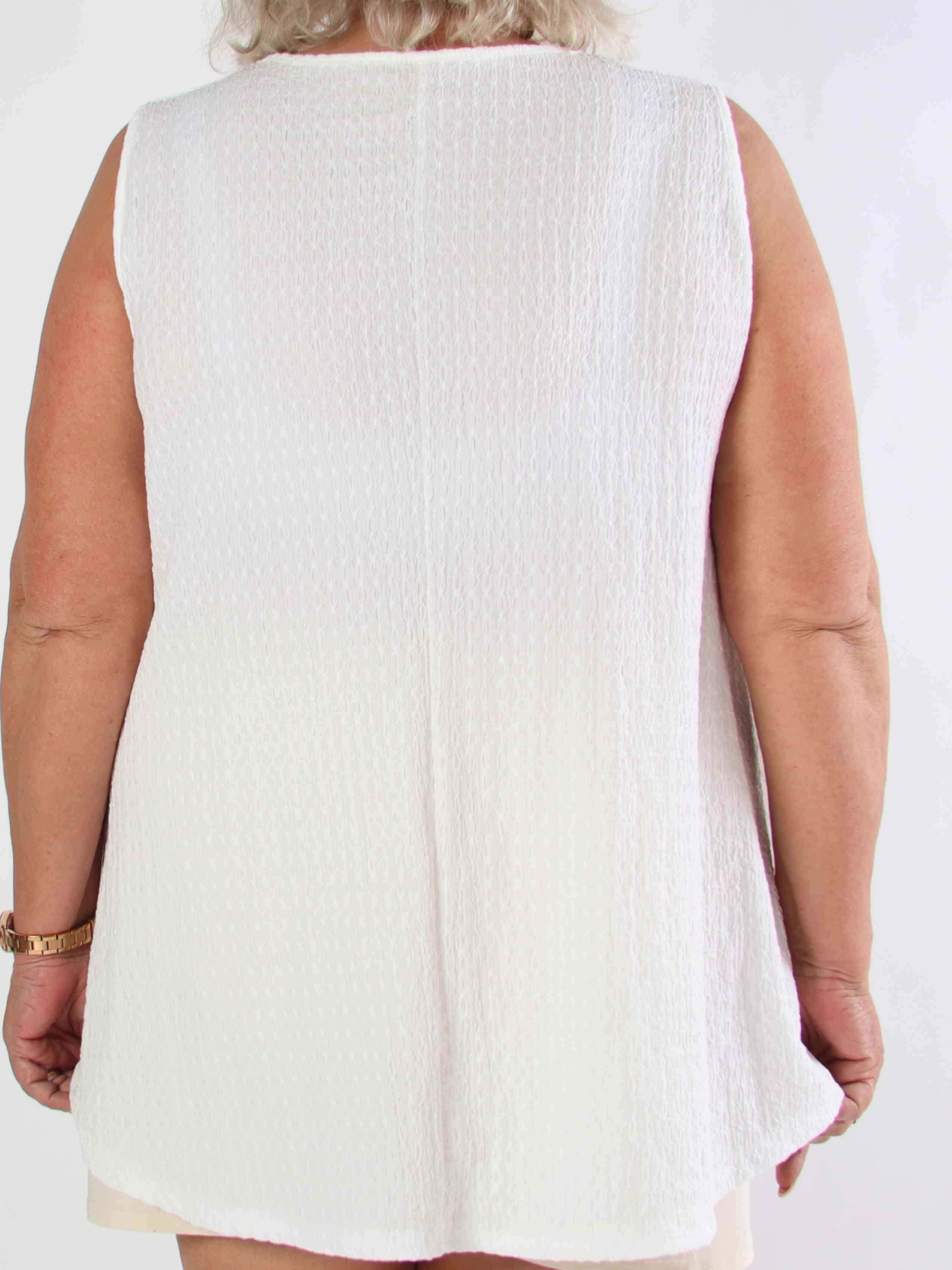 Carme - Söt plus size tunika i viskosblandning och lös passform