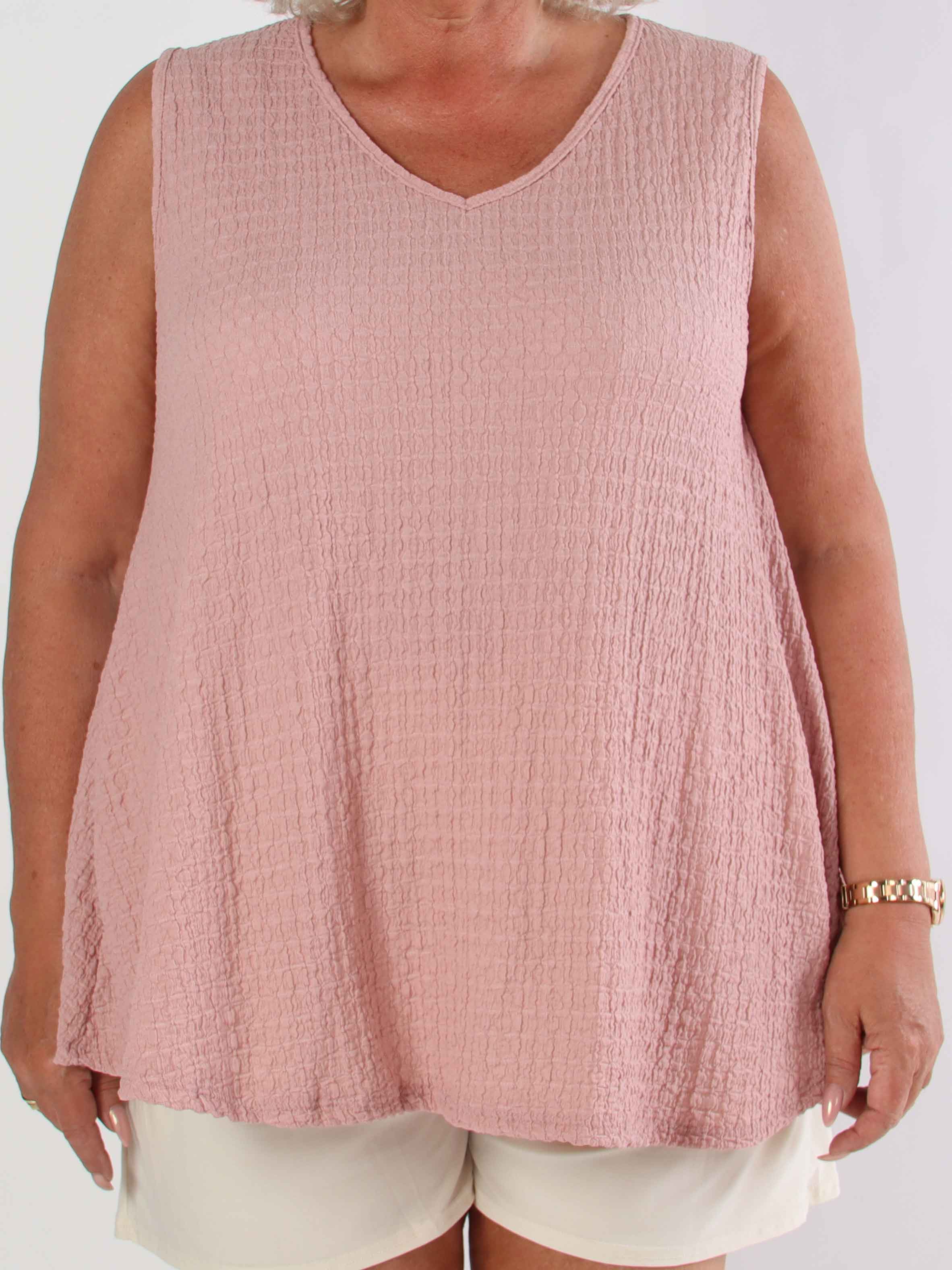 Carme - Söt plus size tunika i viskosblandning och lös passform