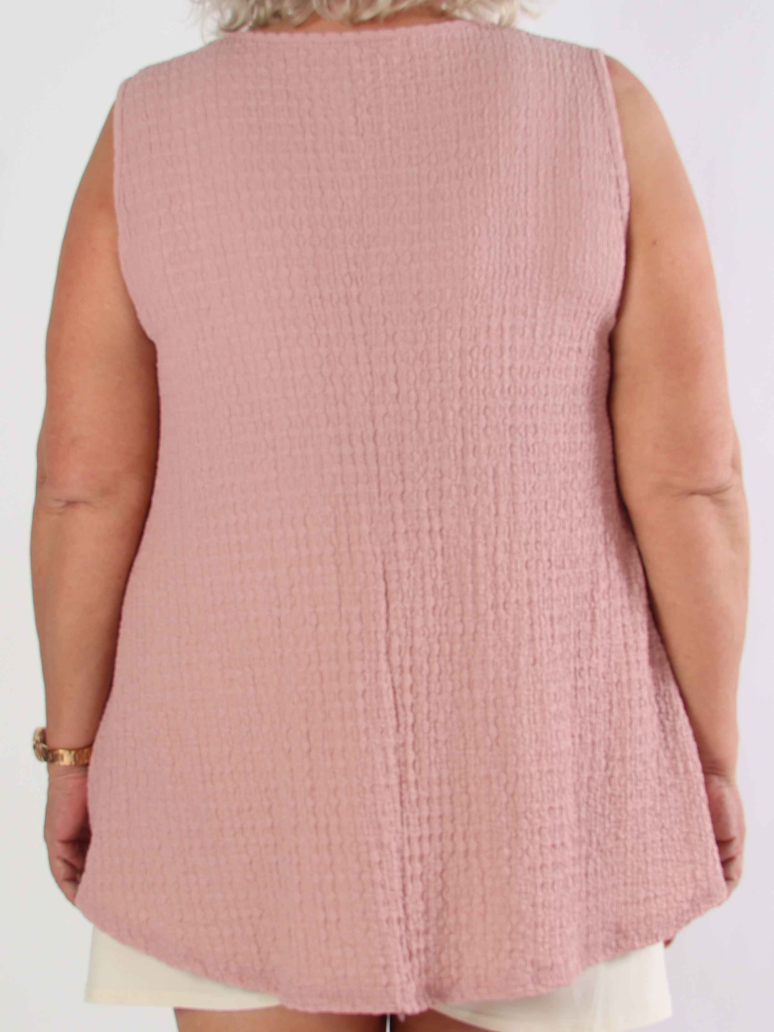 Carme - Söt plus size tunika i viskosblandning och lös passform